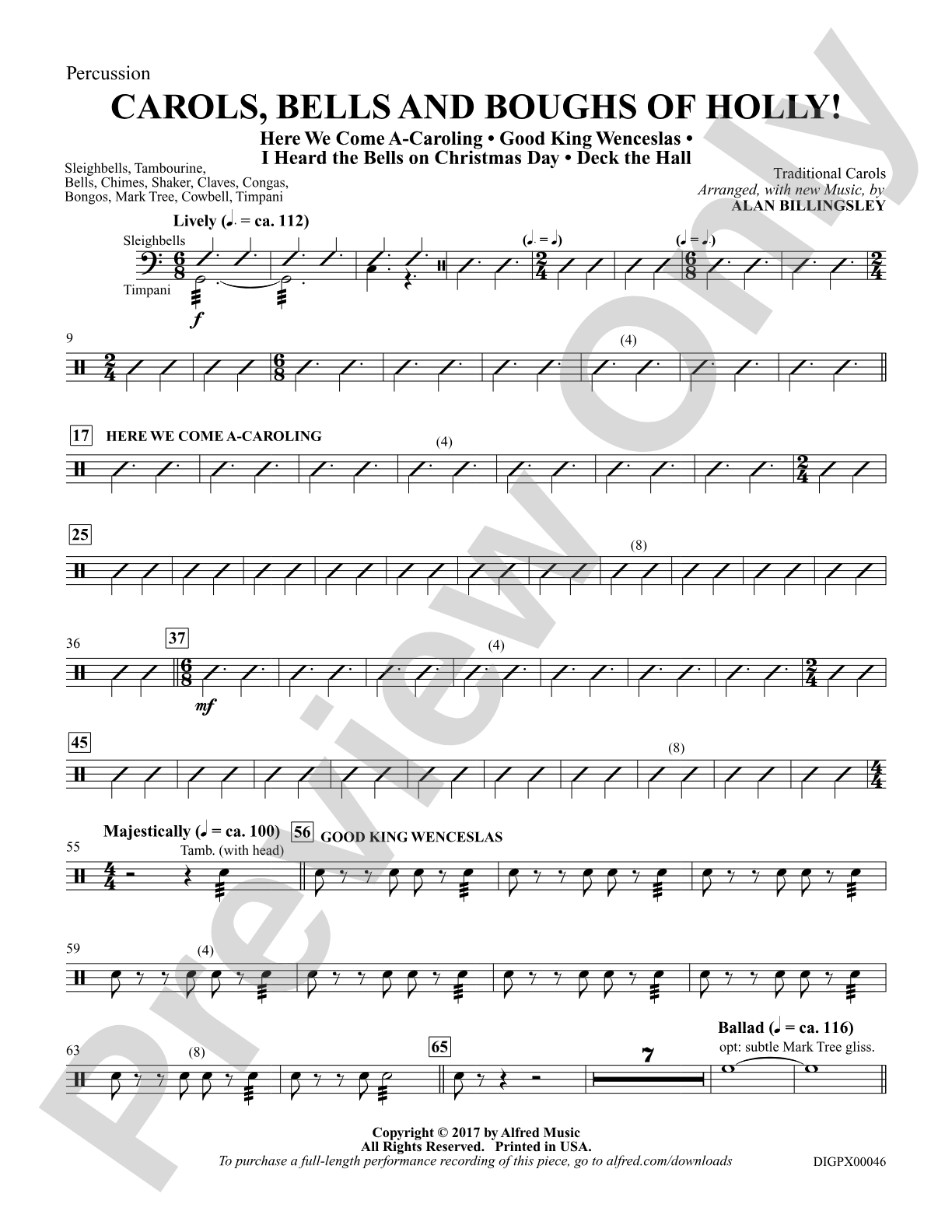 Carols, Bells, and Boughs of Holly!: 1st Percussion