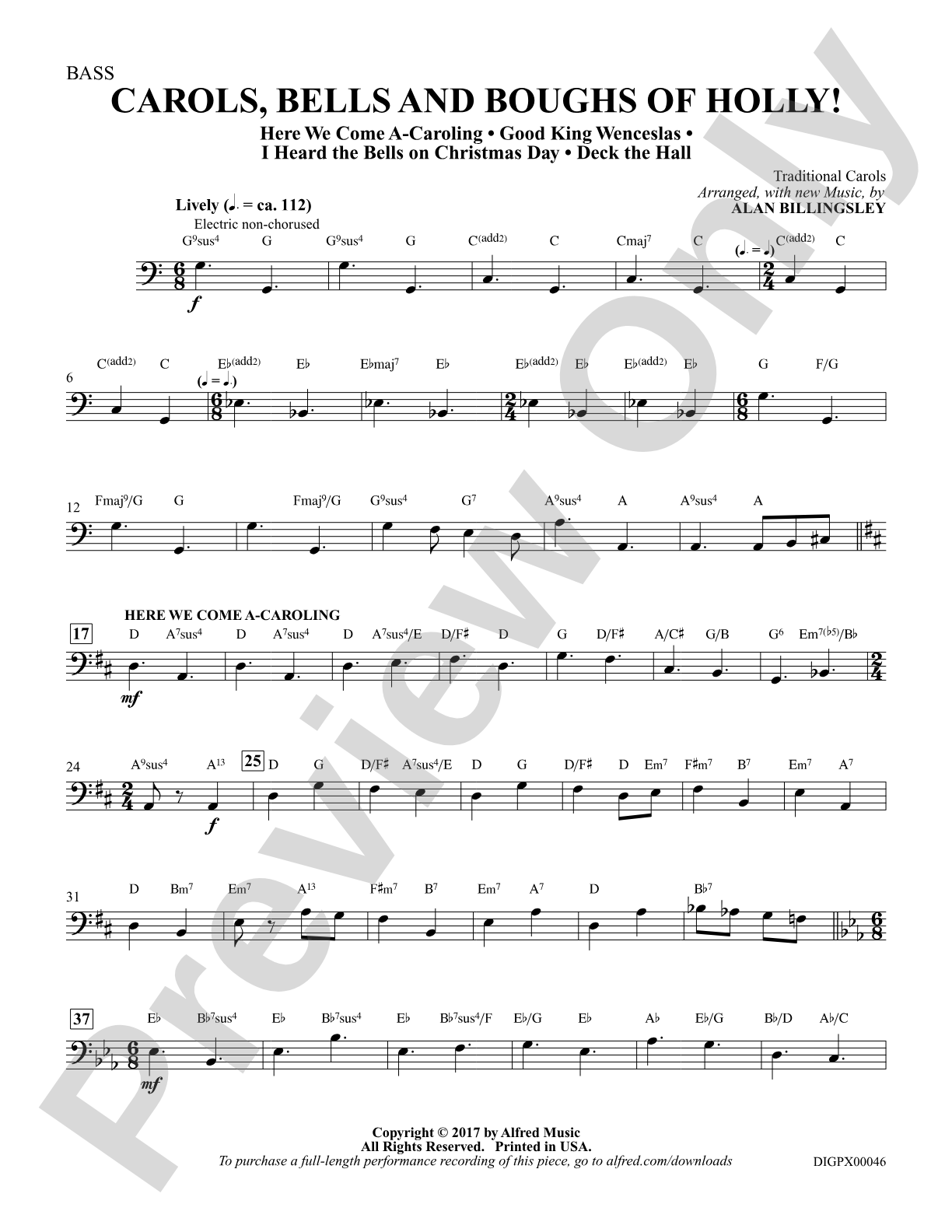 Carols, Bells, and Boughs of Holly!: String Bass