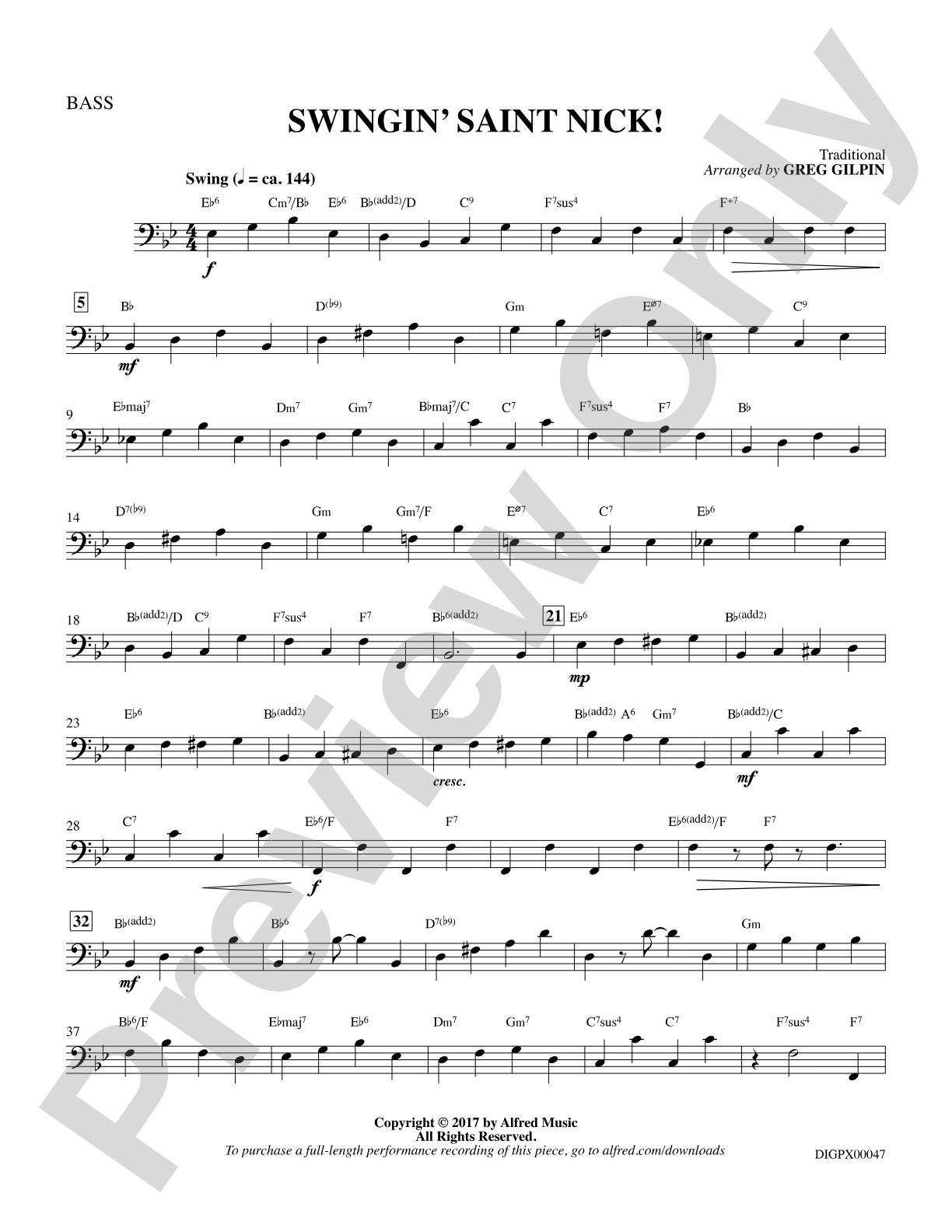 Swingin' Saint Nick!: String Bass