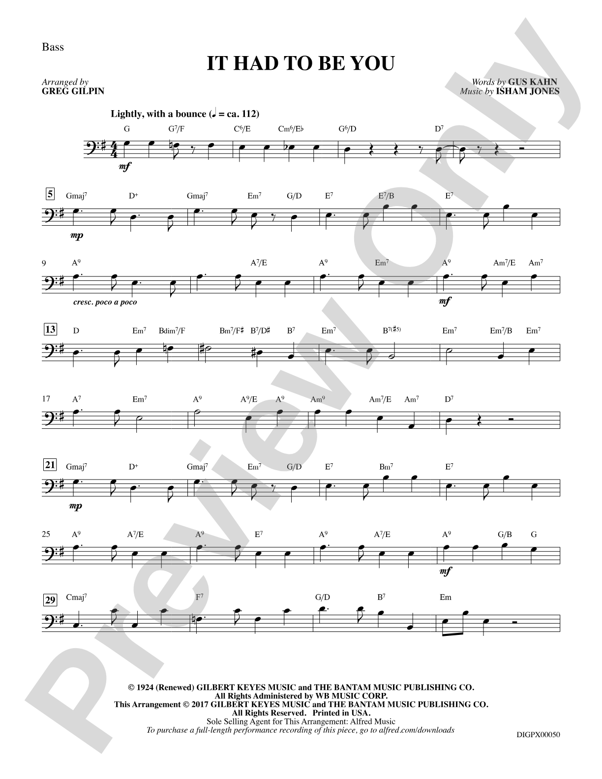 It Had to Be You: String Bass