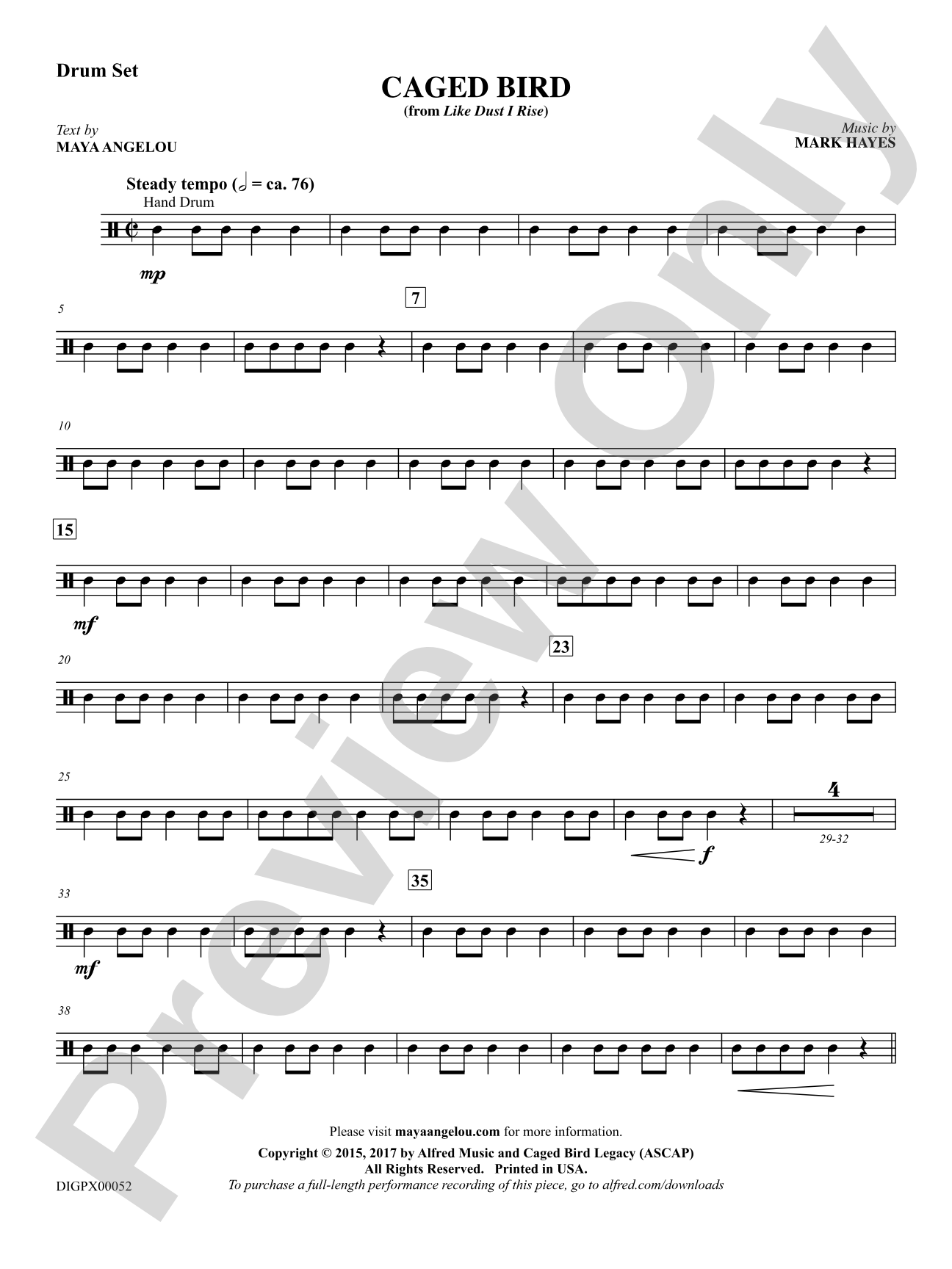 Caged Bird: Drums