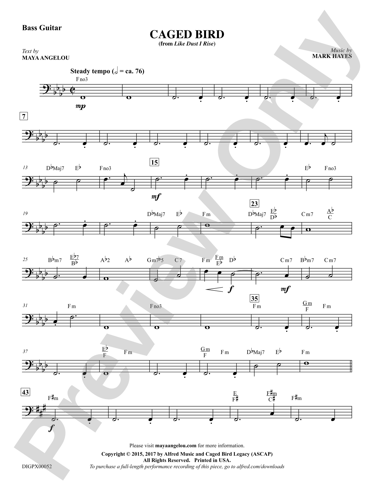 Caged Bird: String Bass