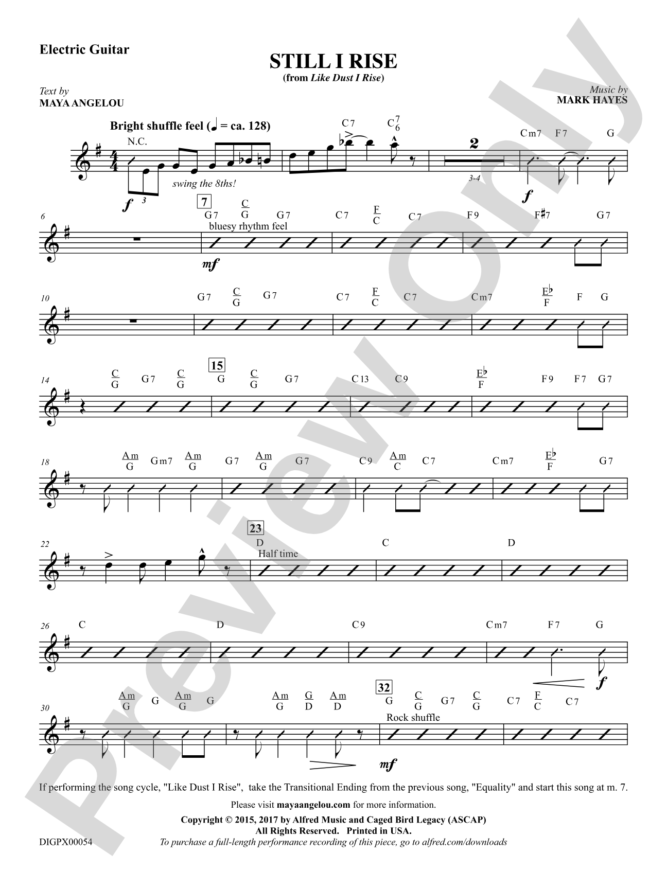 Still I Rise: Guitar