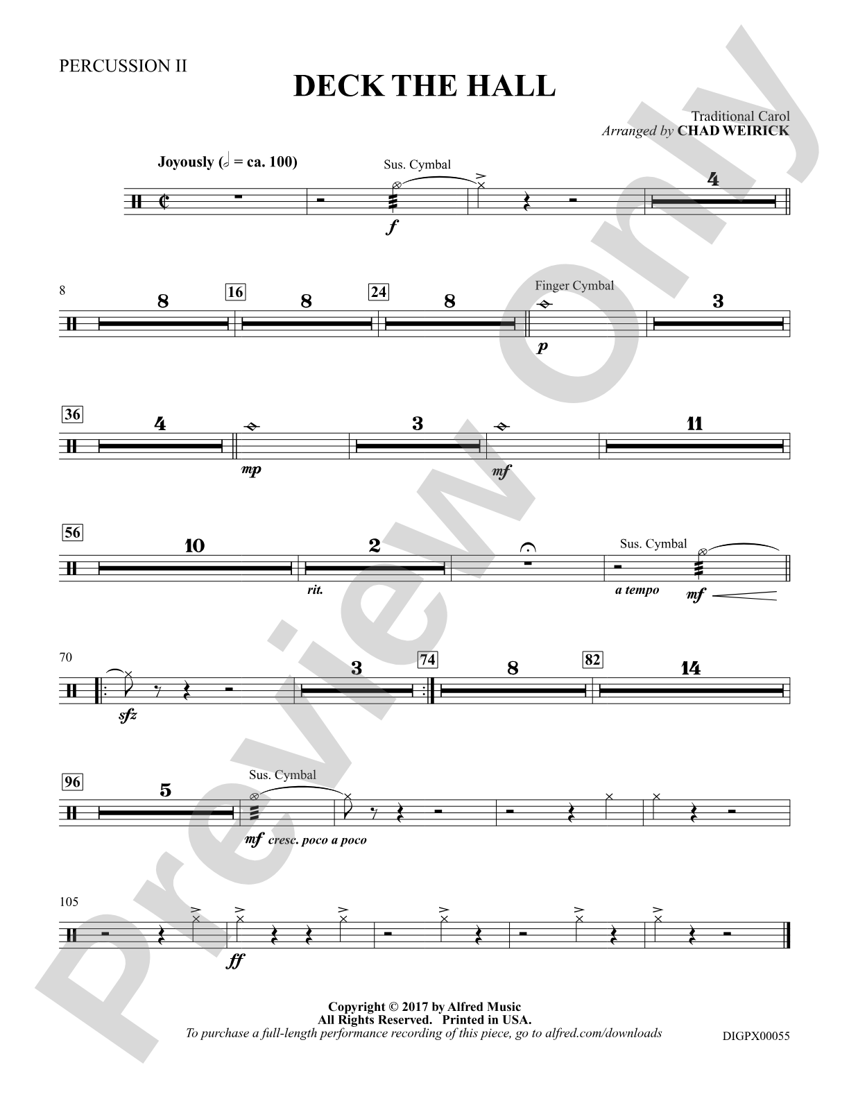 Deck the Hall: 2nd Percussion