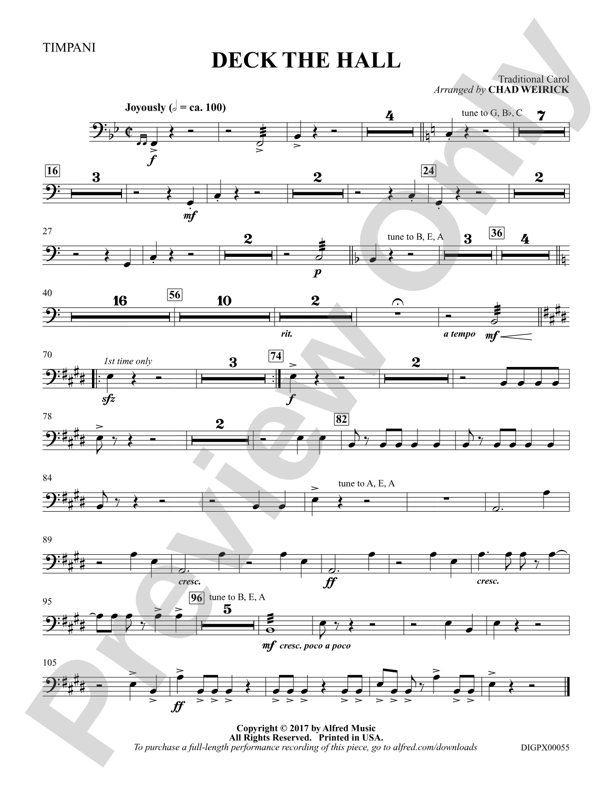 Deck the Hall: Timpani
