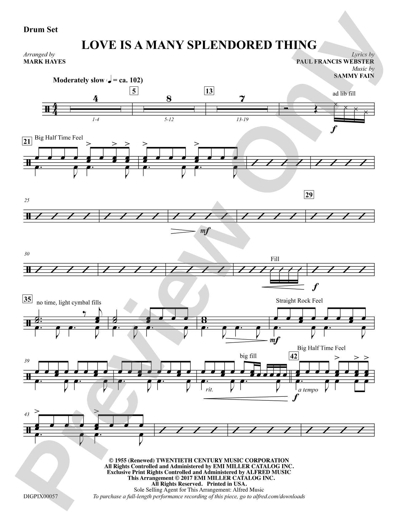 Love Is a Many Splendored Thing: Drums