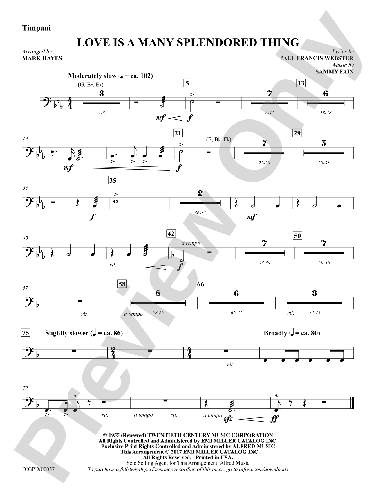 Love Is a Many Splendored Thing: Timpani
