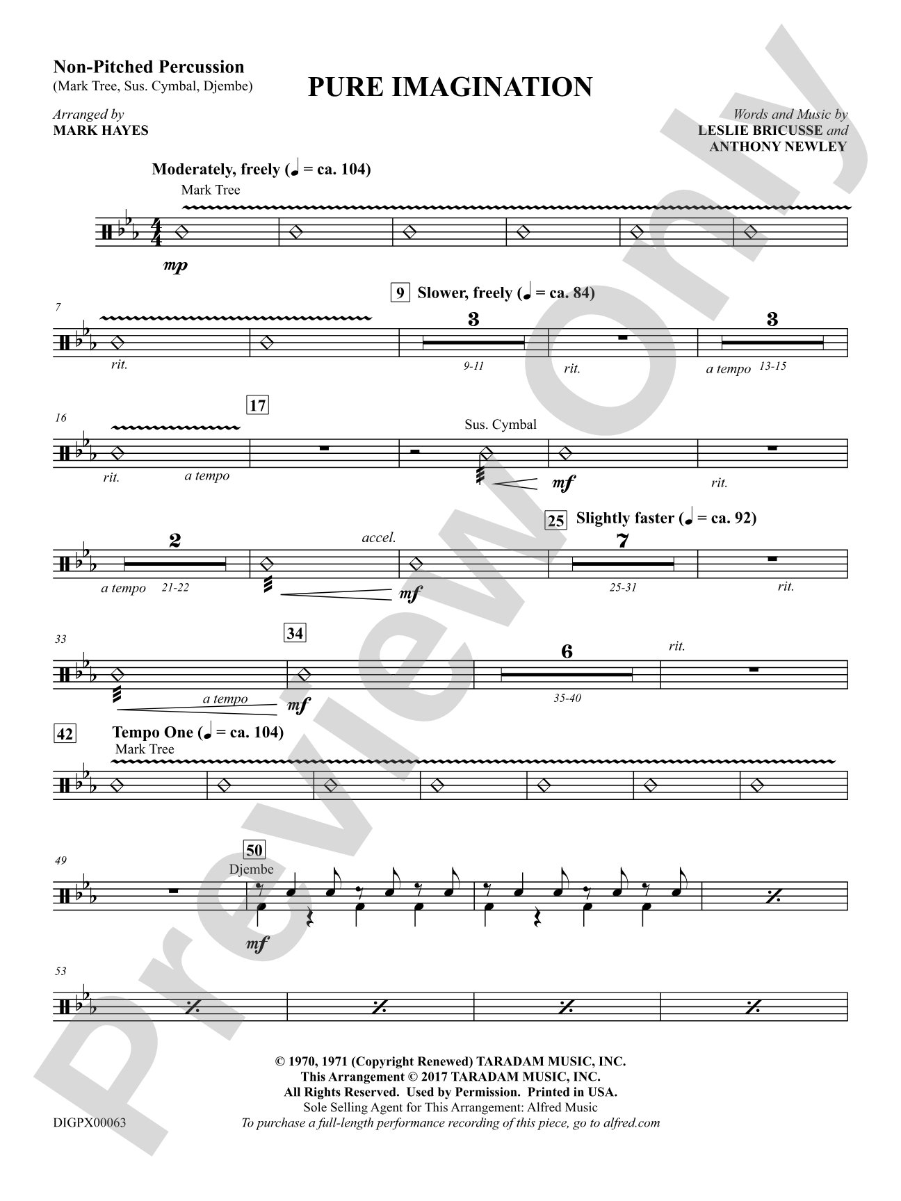 Pure Imagination: 1st Percussion