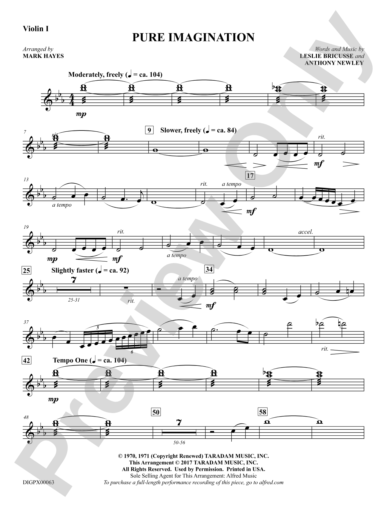 Pure Imagination: 1st Violin