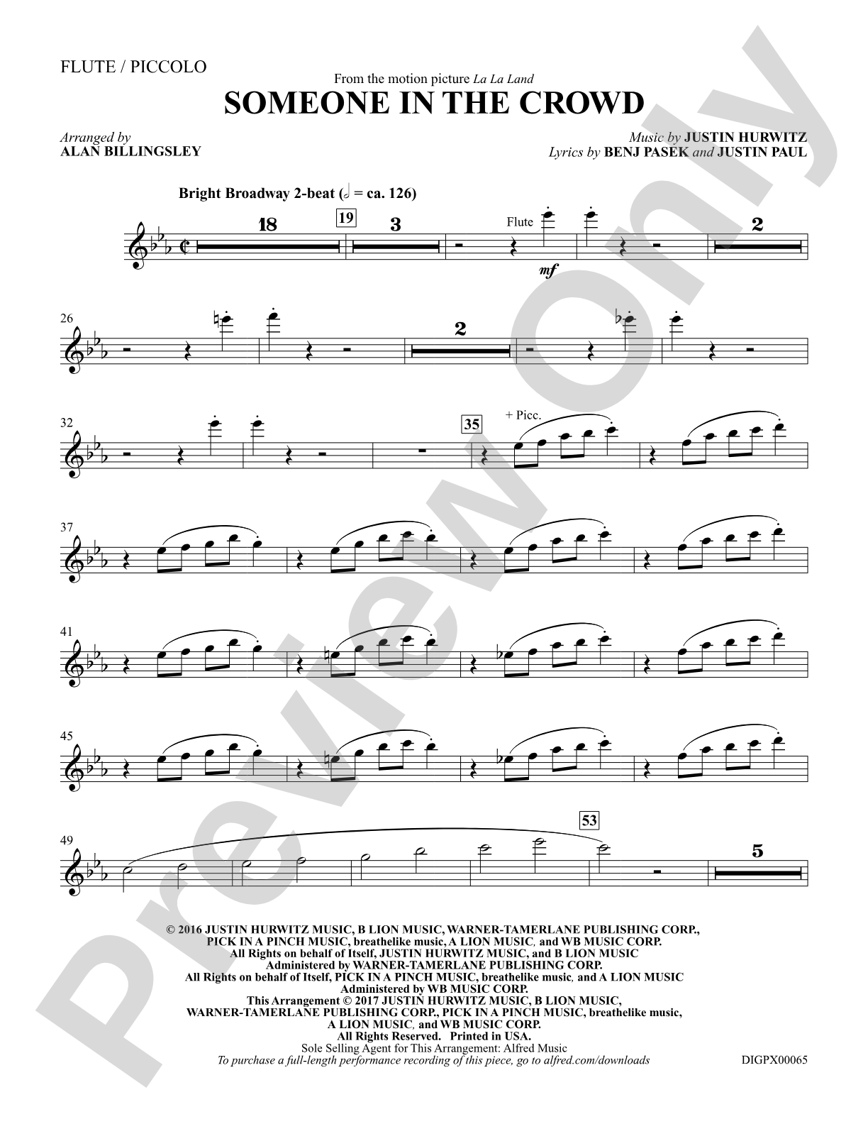 Someone in the Crowd: Flute