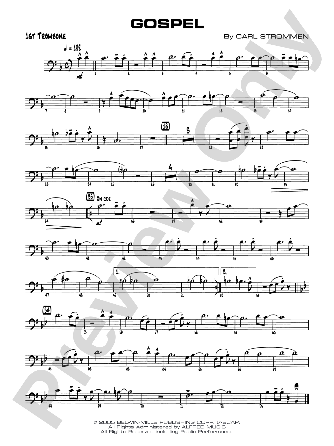 Gospel: 1st Trombone