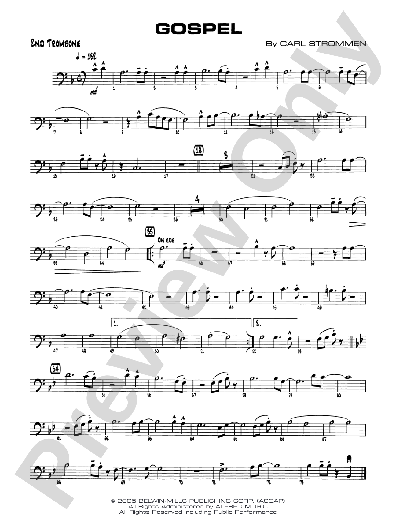 Gospel: 2nd Trombone