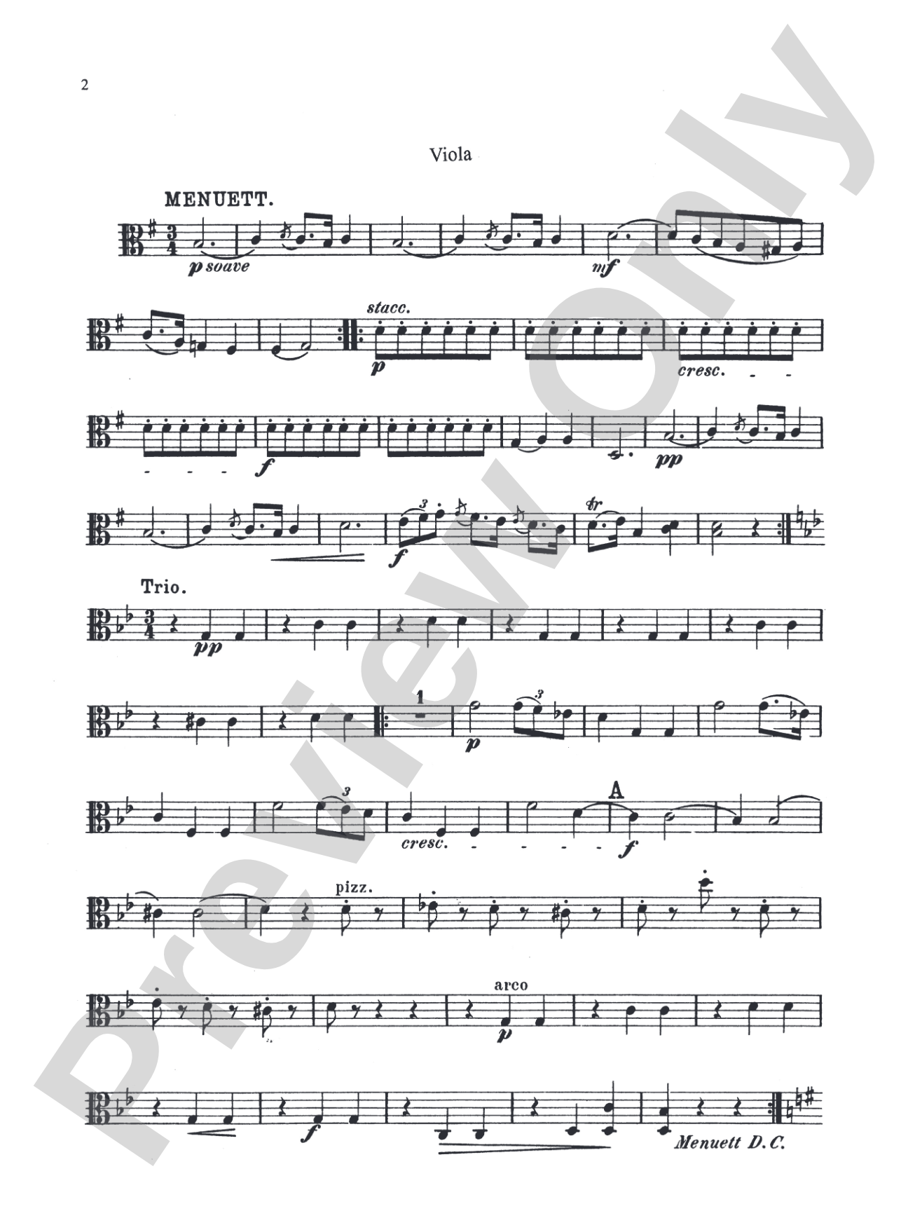 Three Quintets: Viola