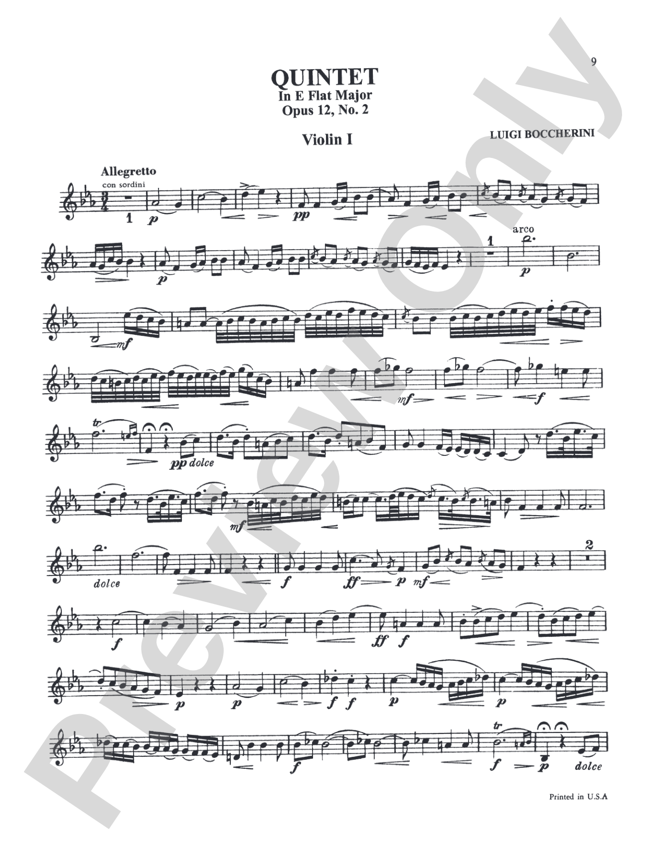 Three Quintets: String Quintet Book
