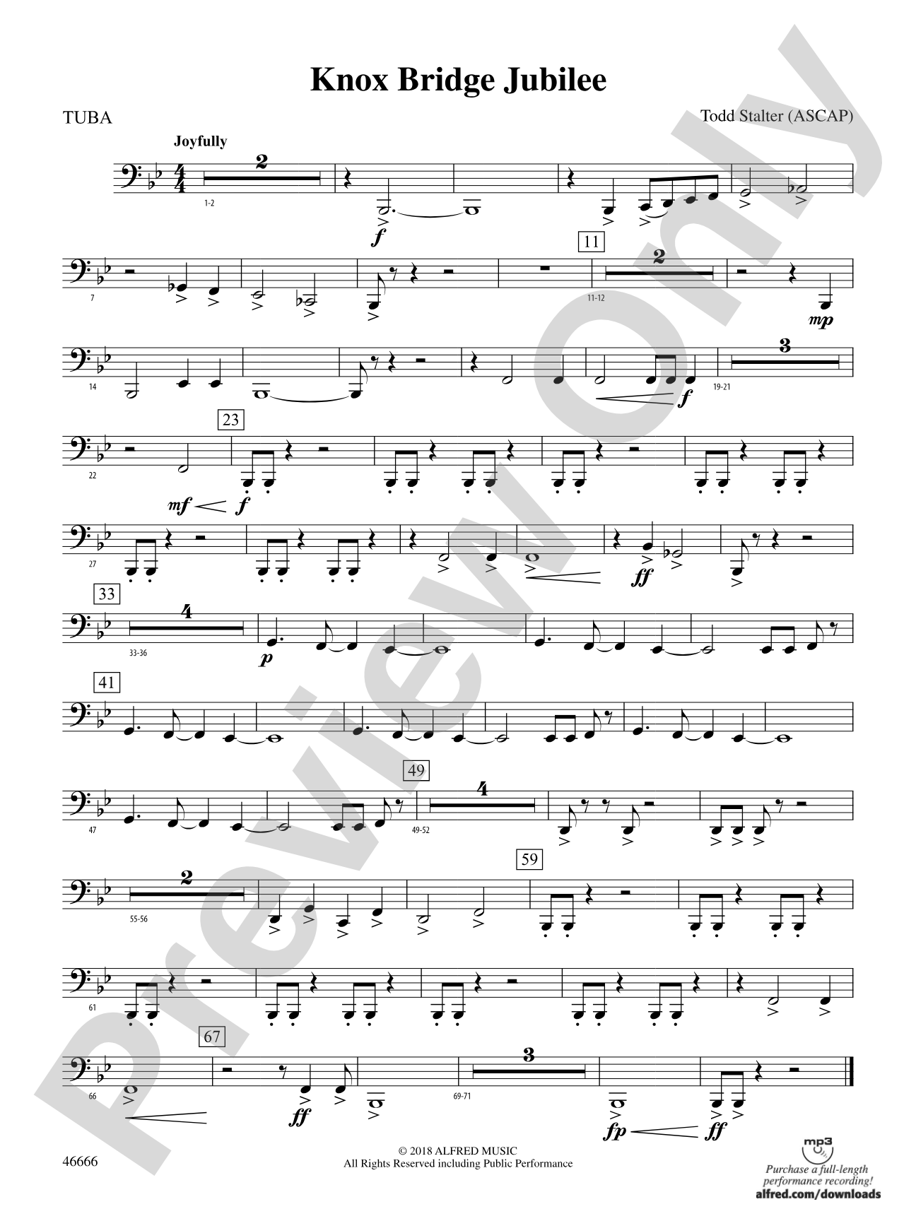 Knox Bridge Jubilee: Tuba