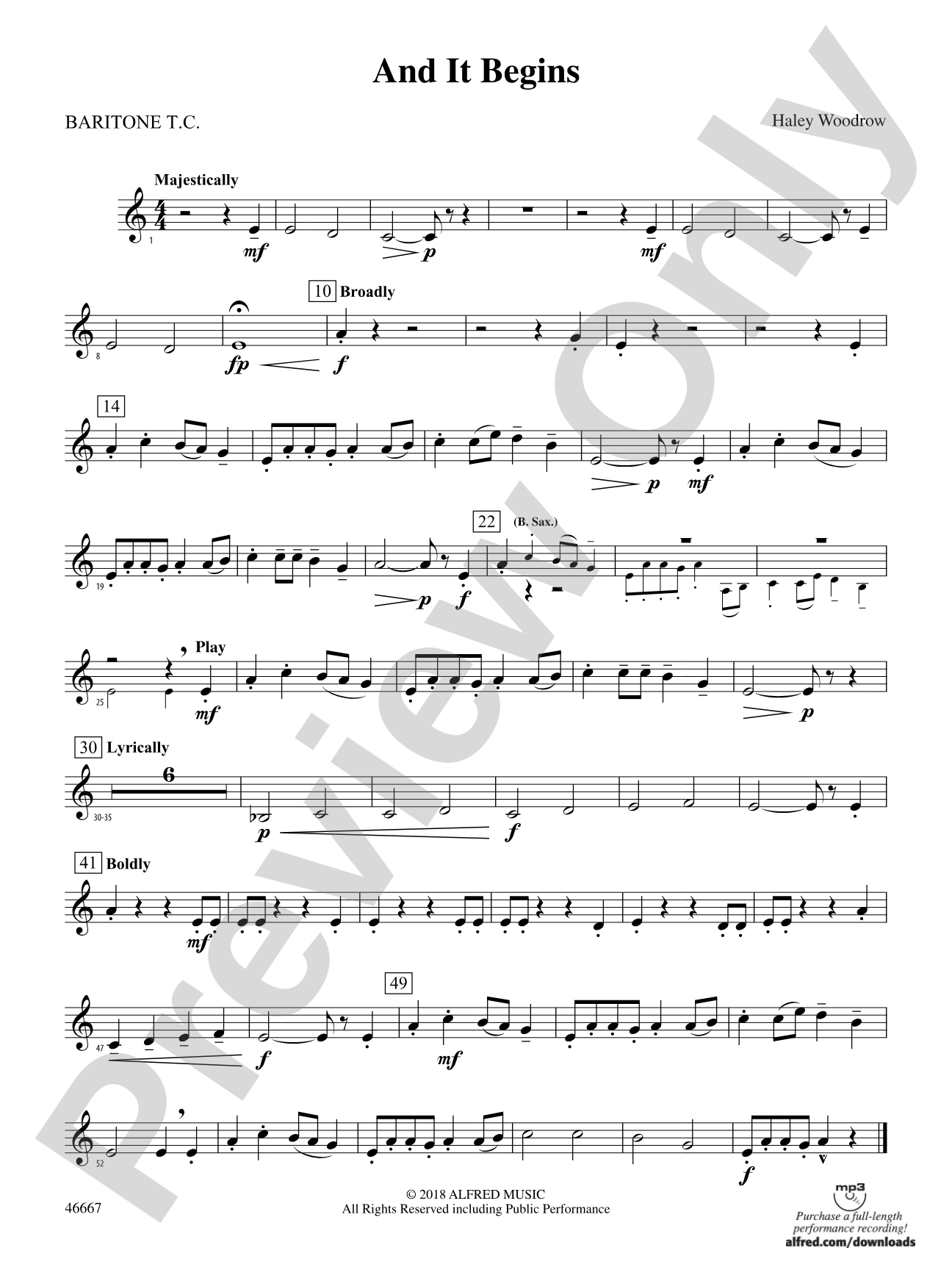 And It Begins: Baritone T.C.