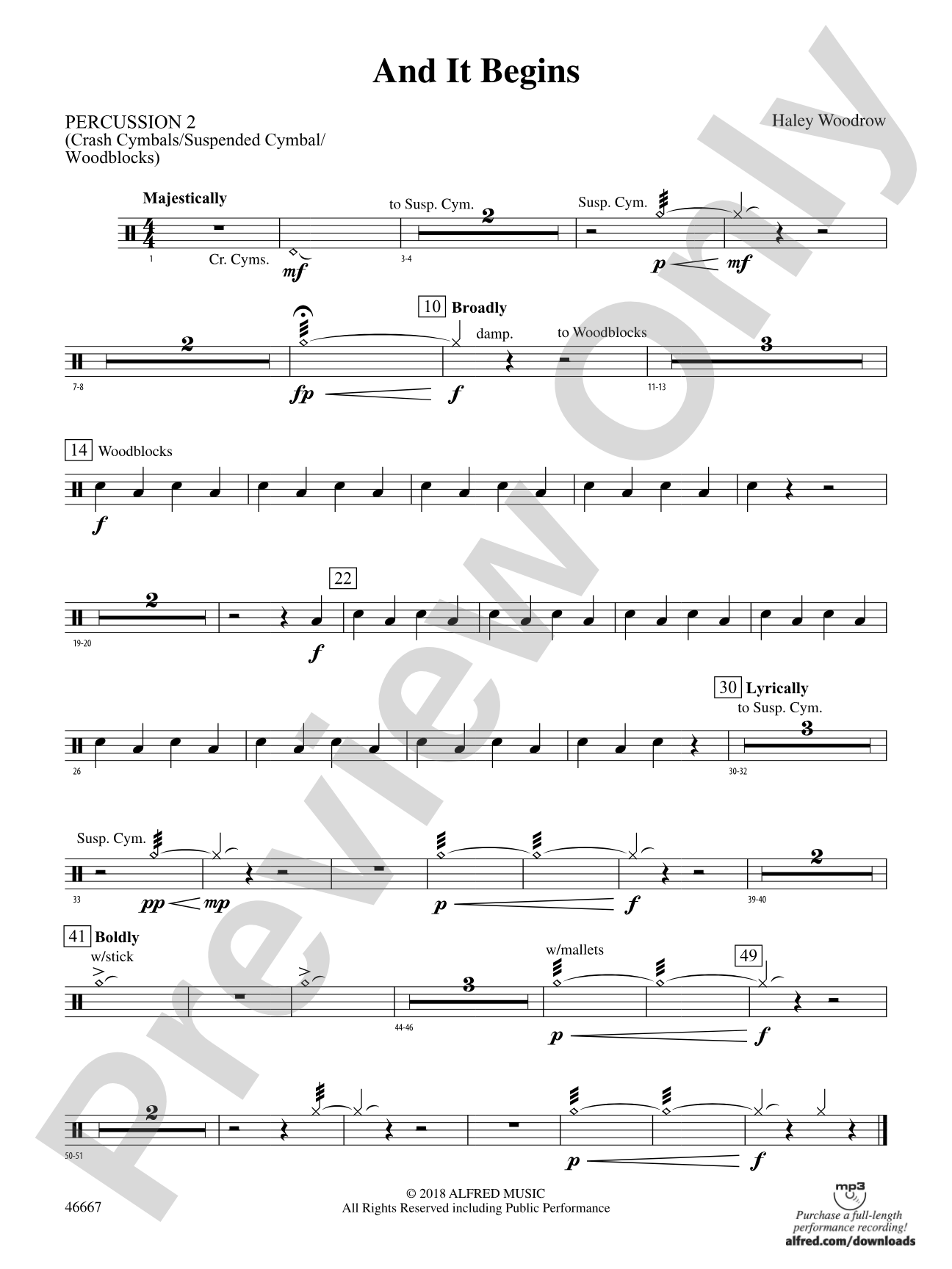 And It Begins: 2nd Percussion