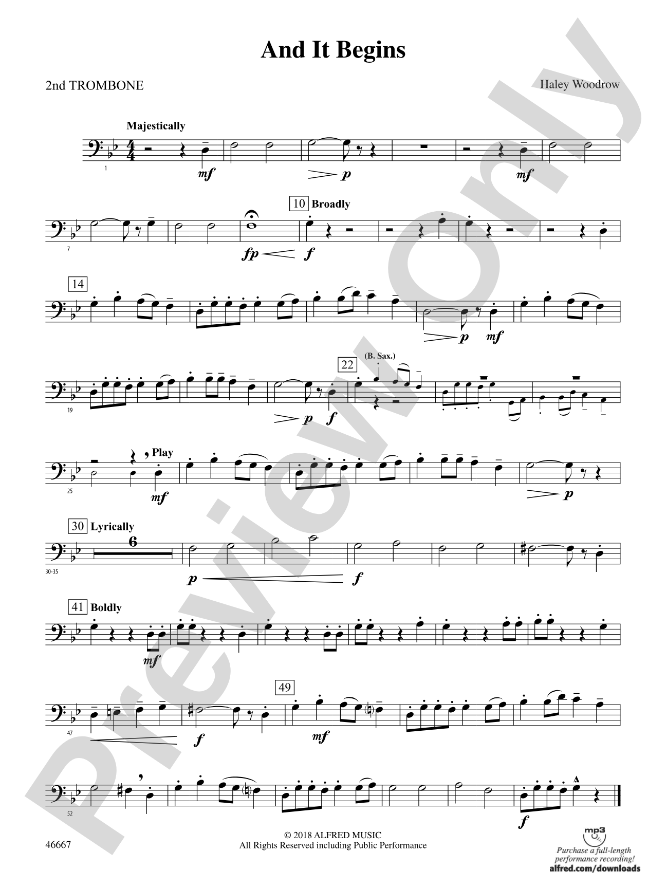 And It Begins: 2nd Trombone