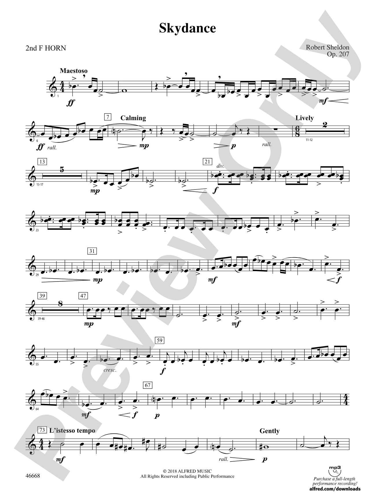 Skydance: 2nd F Horn