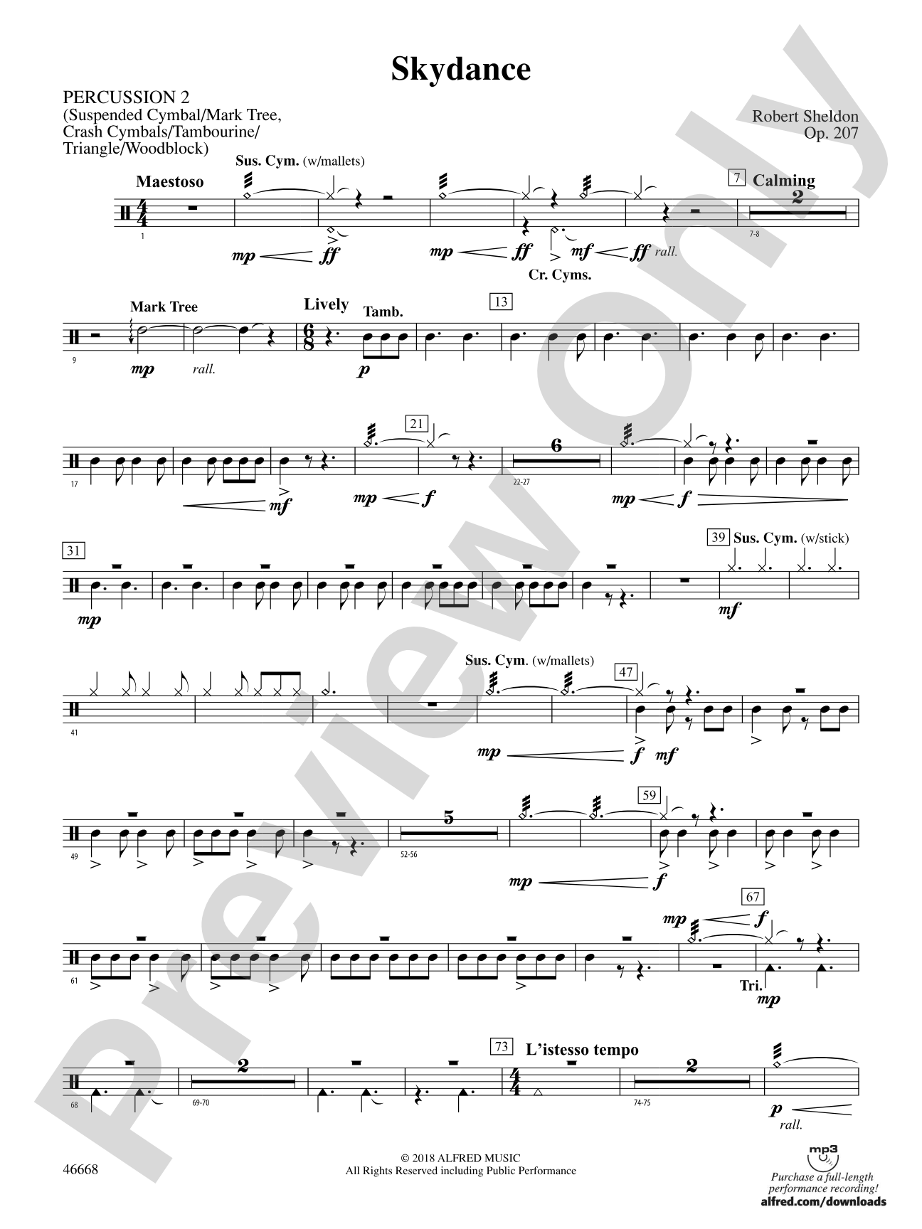 Skydance: 2nd Percussion