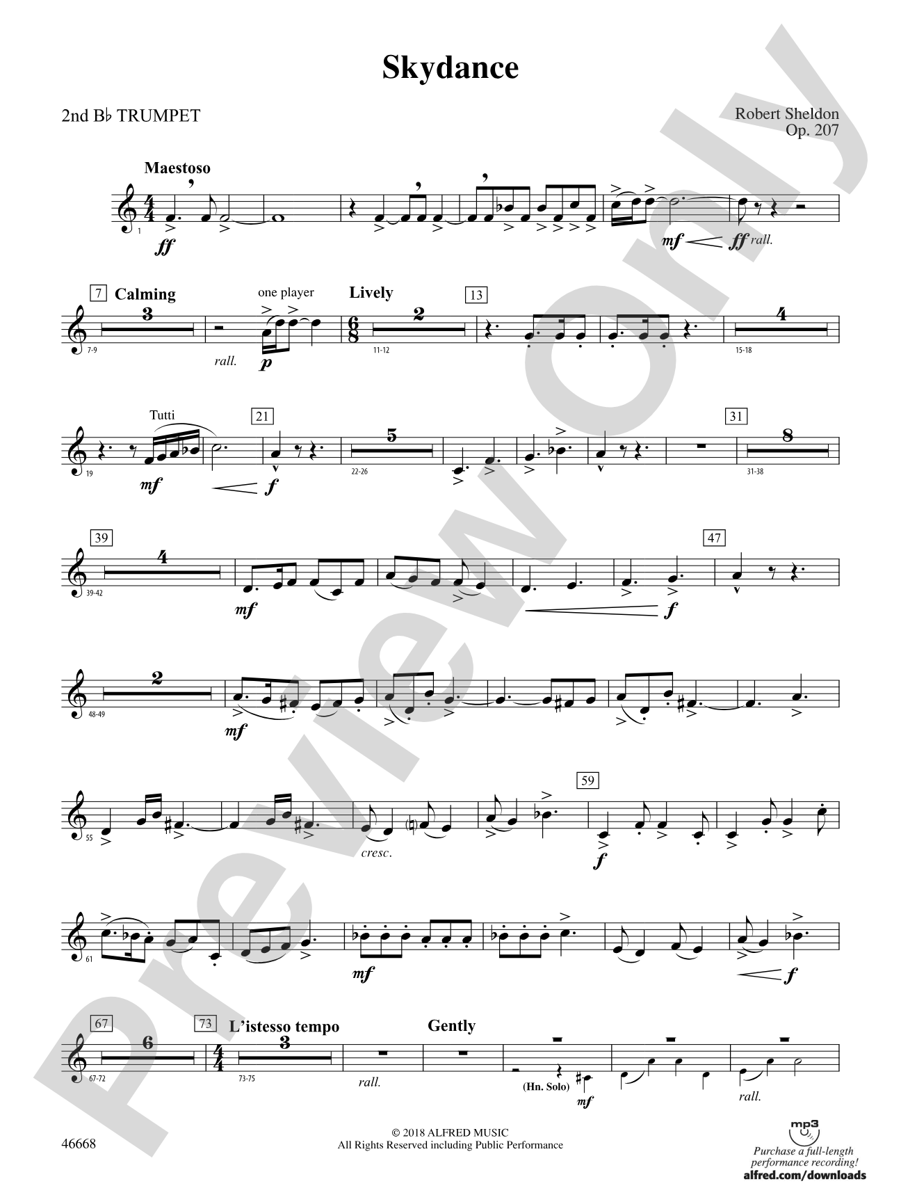 Skydance: 2nd B-flat Trumpet