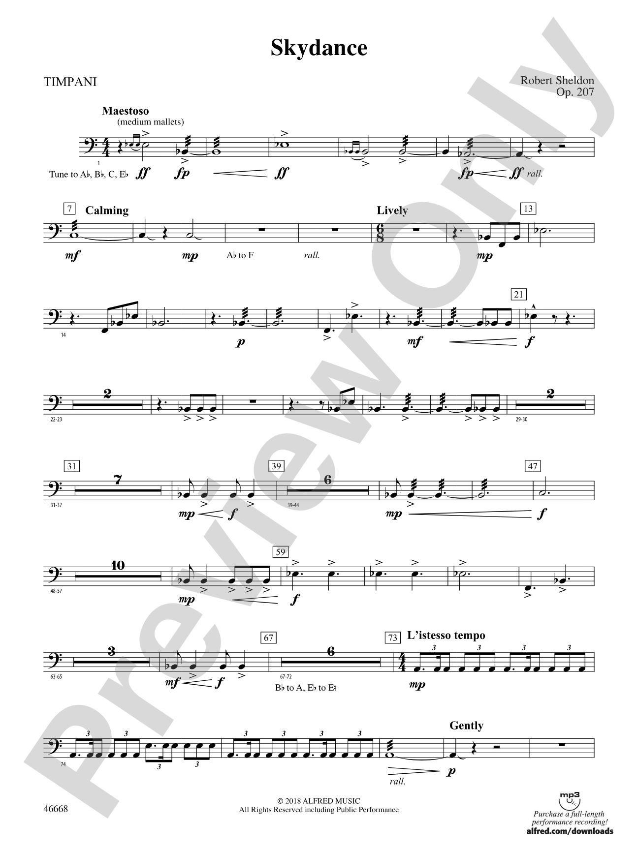Skydance: Timpani