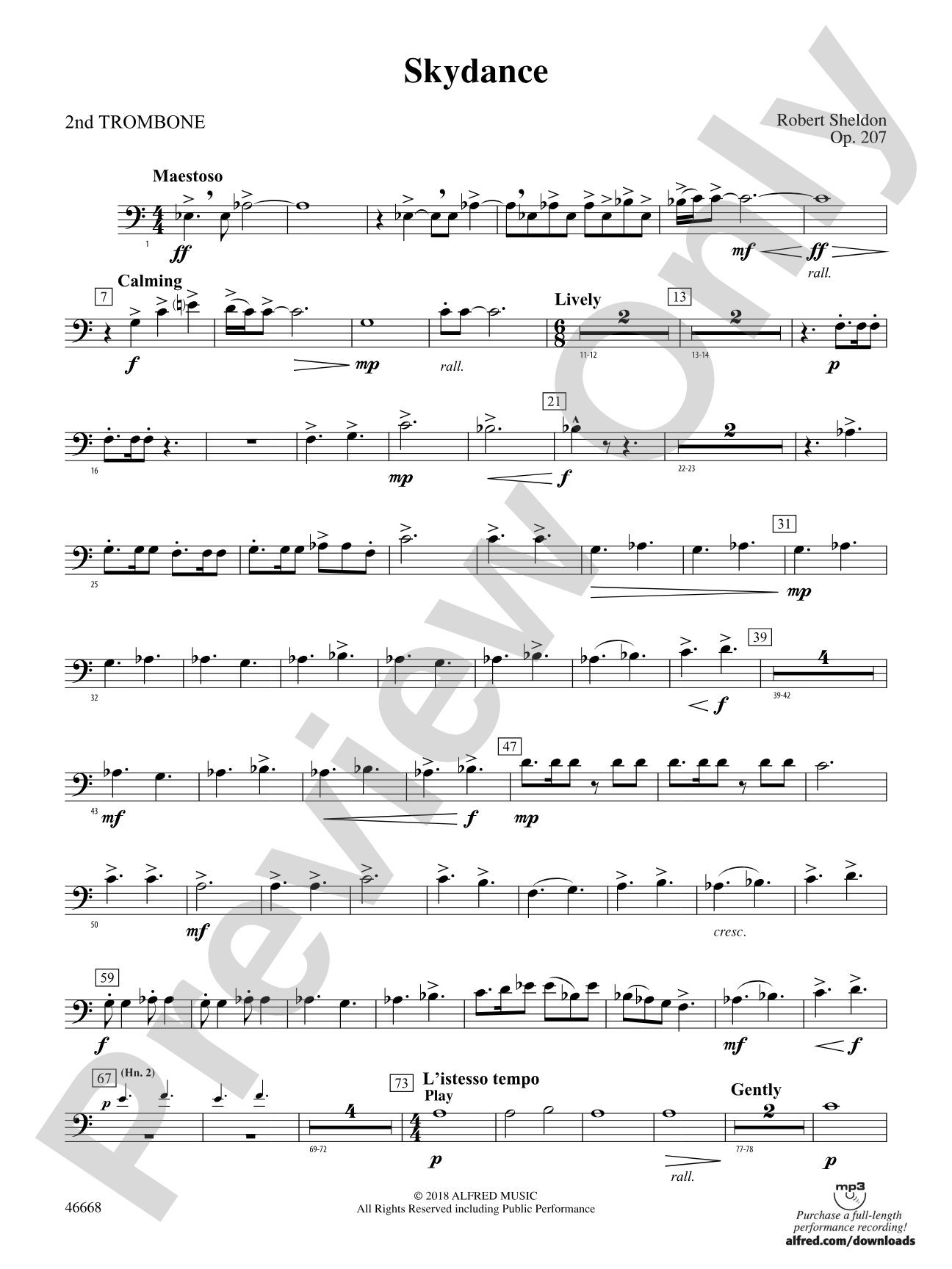 Skydance: 2nd Trombone