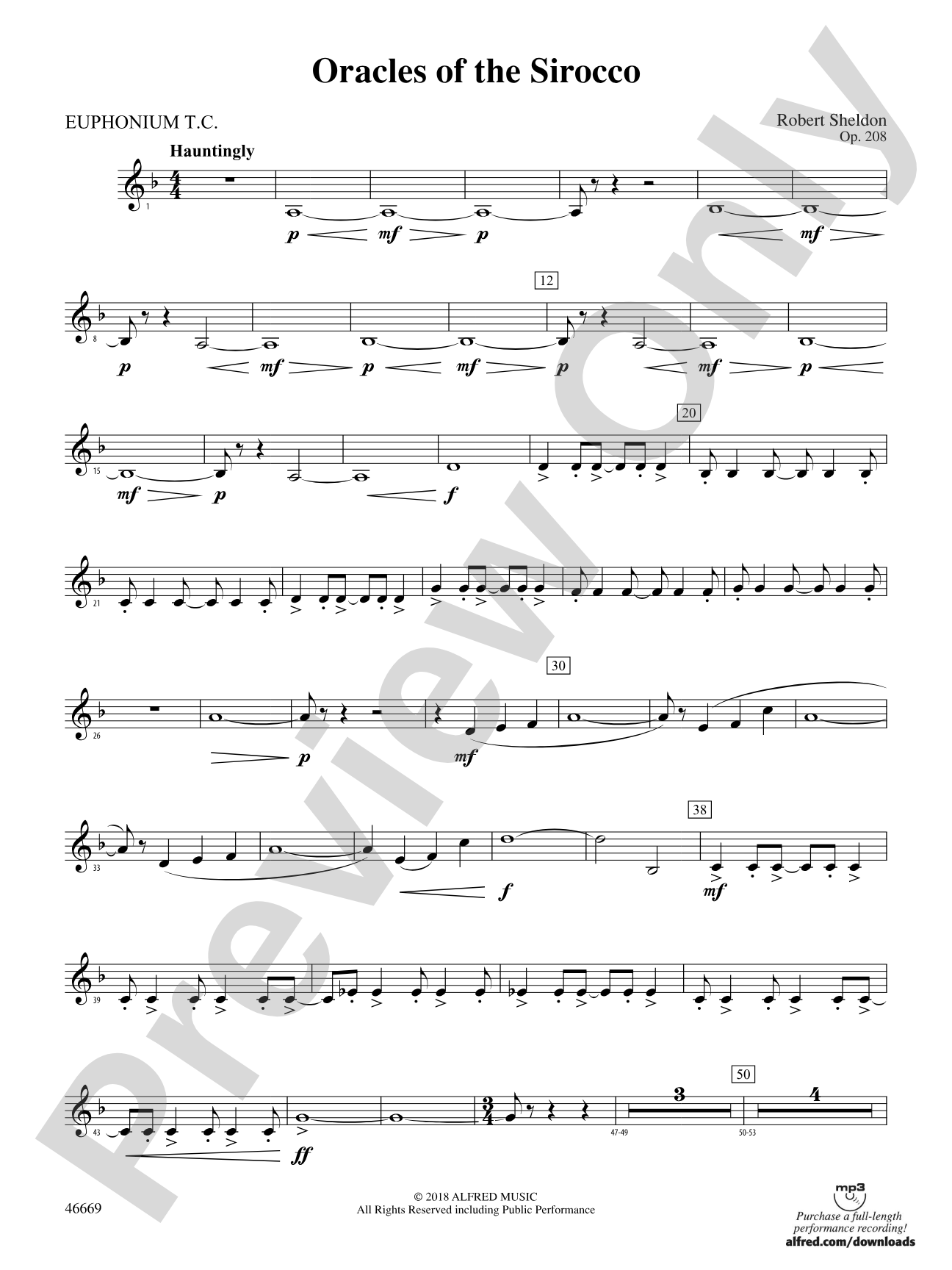 Oracles of the Sirocco: Baritone T.C.