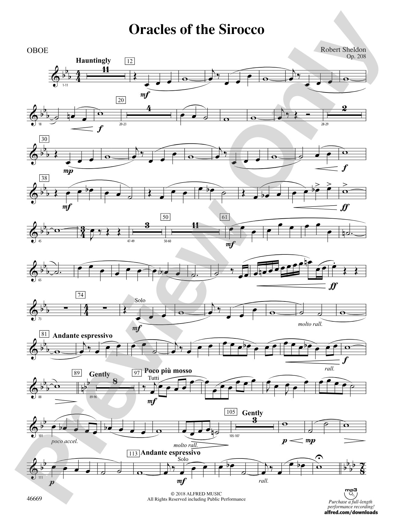 Oracles of the Sirocco: Oboe