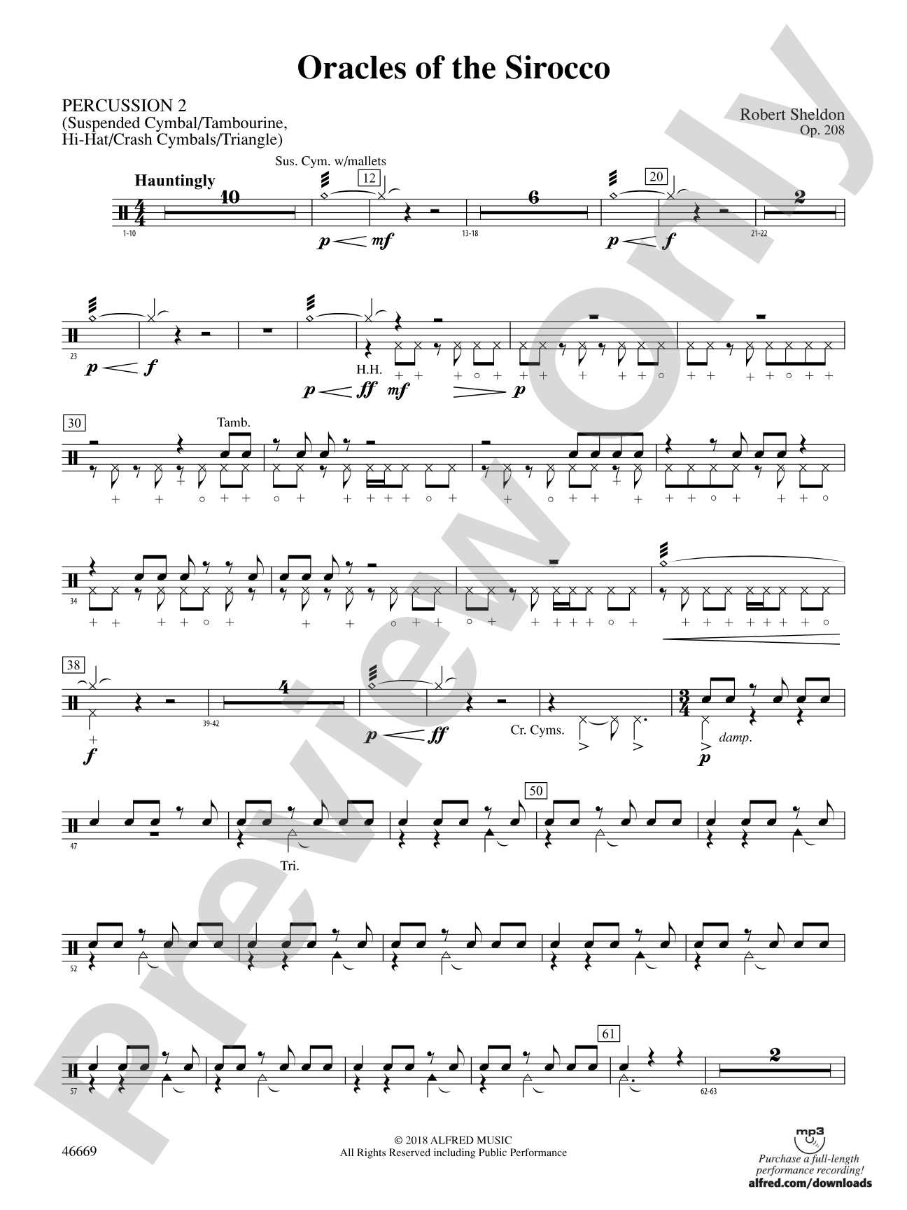 Oracles of the Sirocco: 2nd Percussion