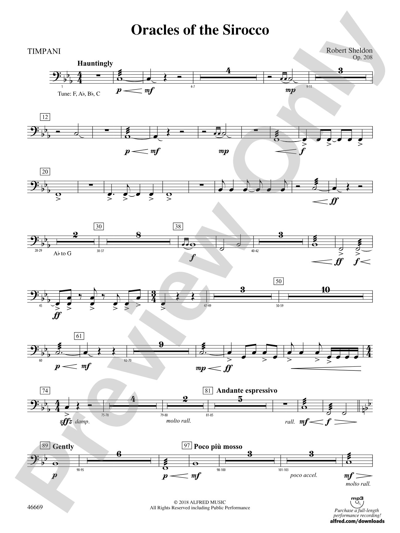 Oracles of the Sirocco: Timpani