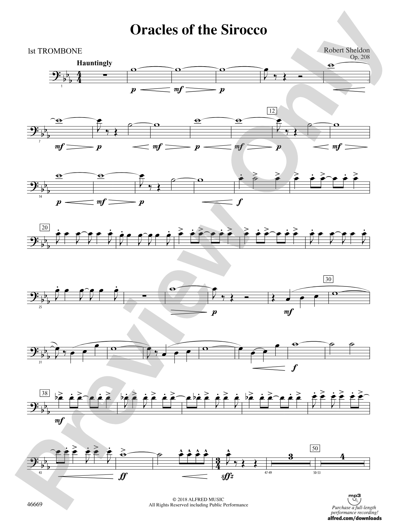 Oracles of the Sirocco: 1st Trombone