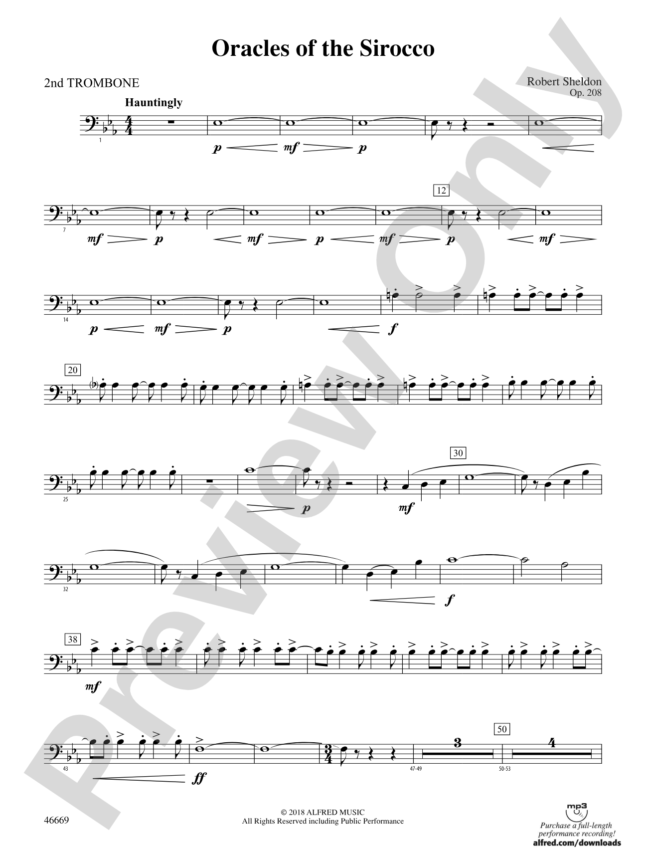 Oracles of the Sirocco: 2nd Trombone