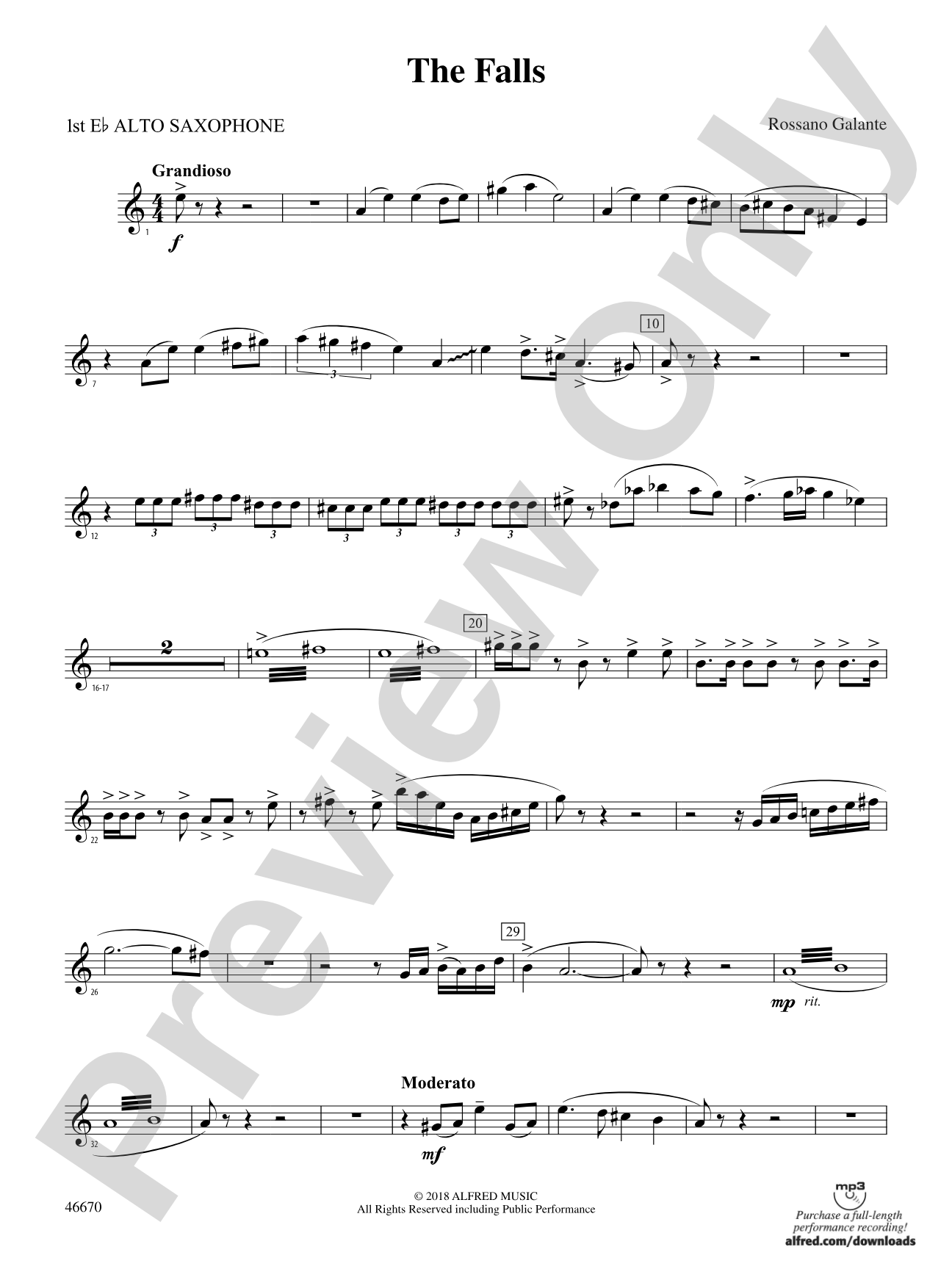 The Falls: E-flat Alto Saxophone