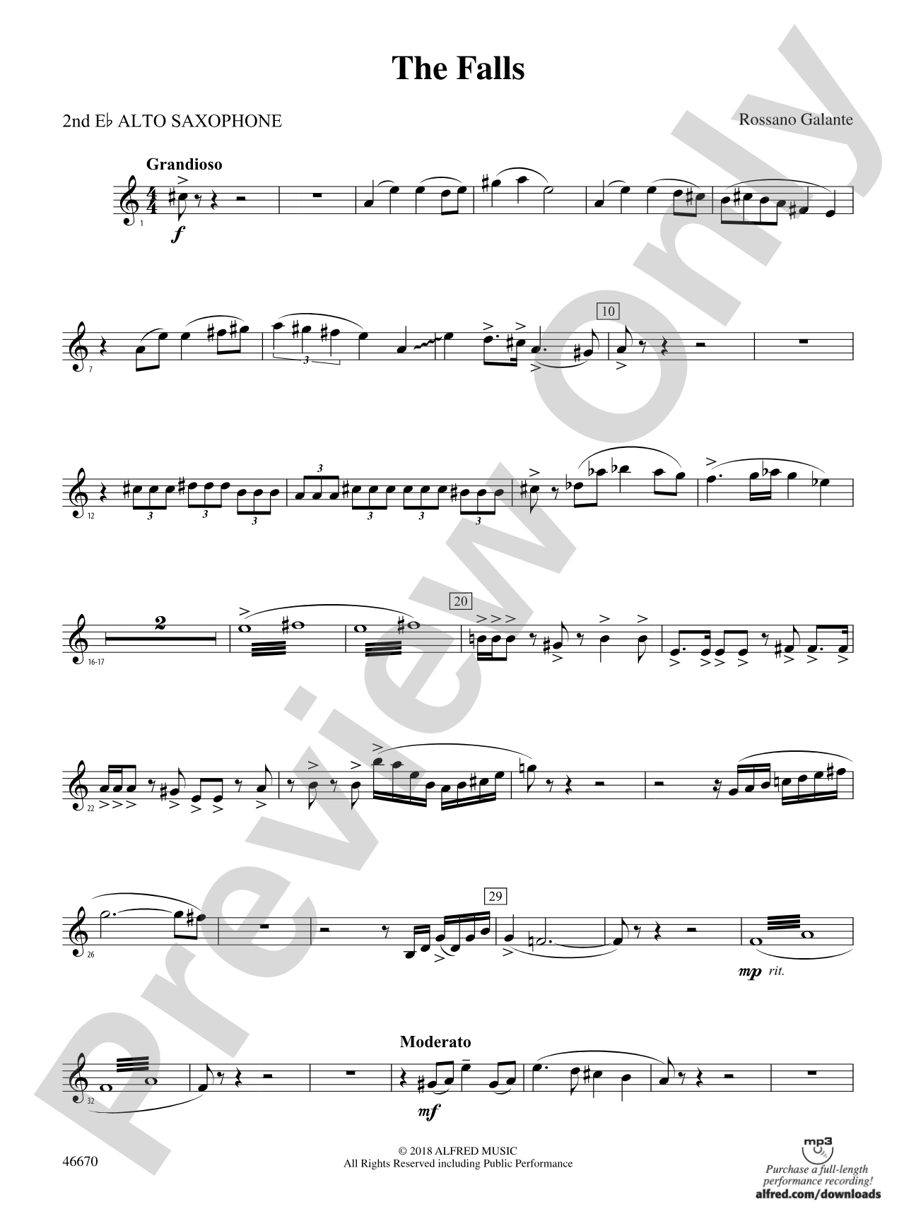 The Falls: 2nd E-flat Alto Saxophone
