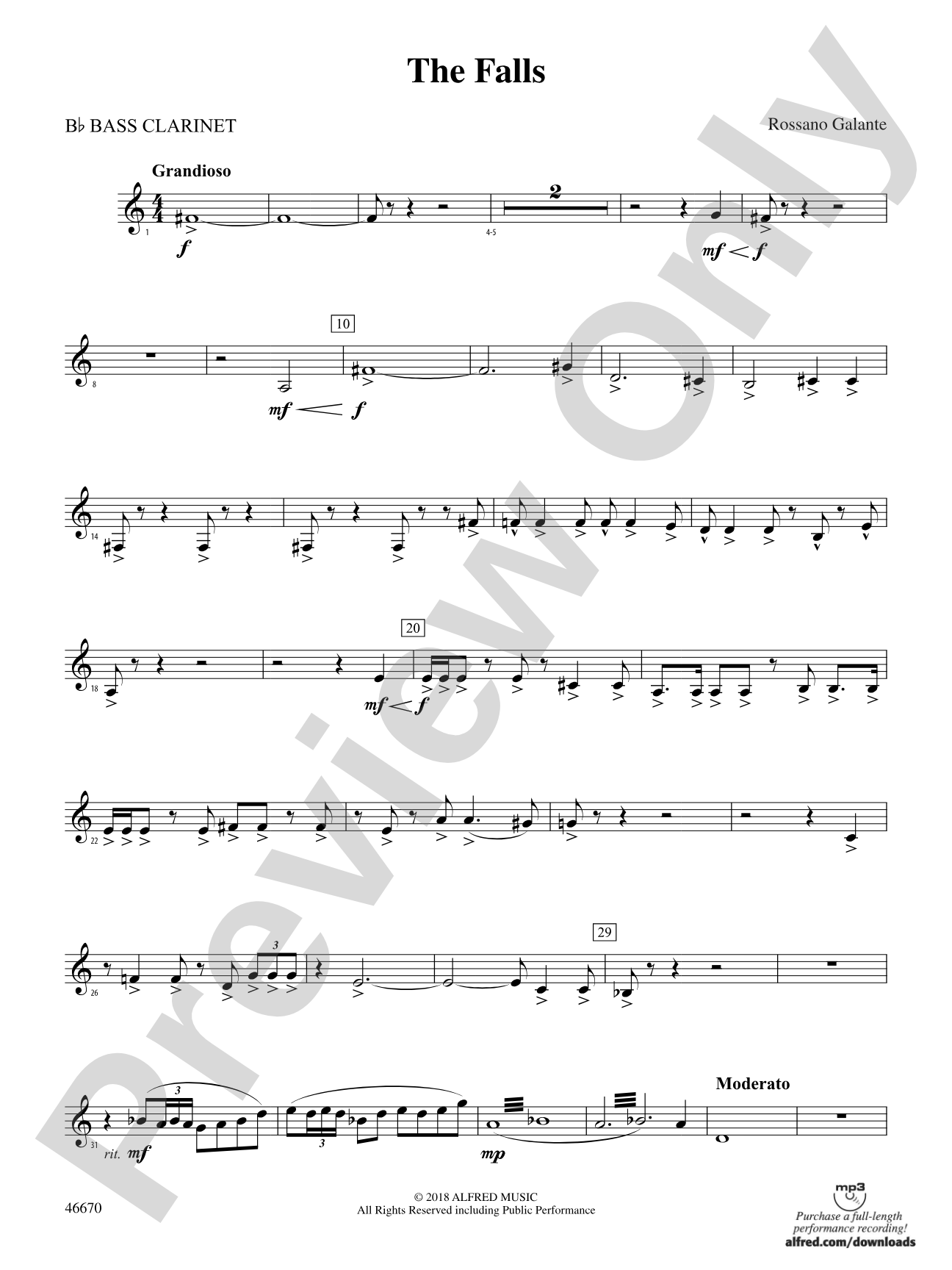 The Falls: B-flat Bass Clarinet