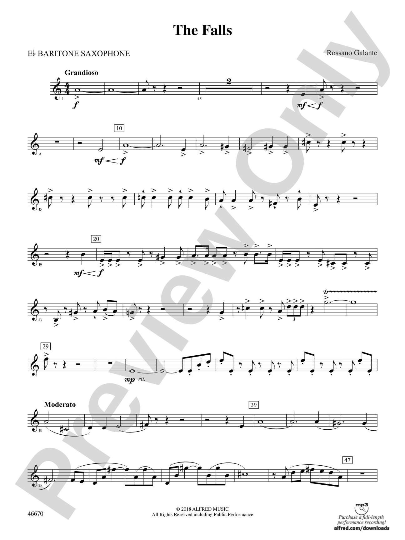 The Falls: E-flat Baritone Saxophone