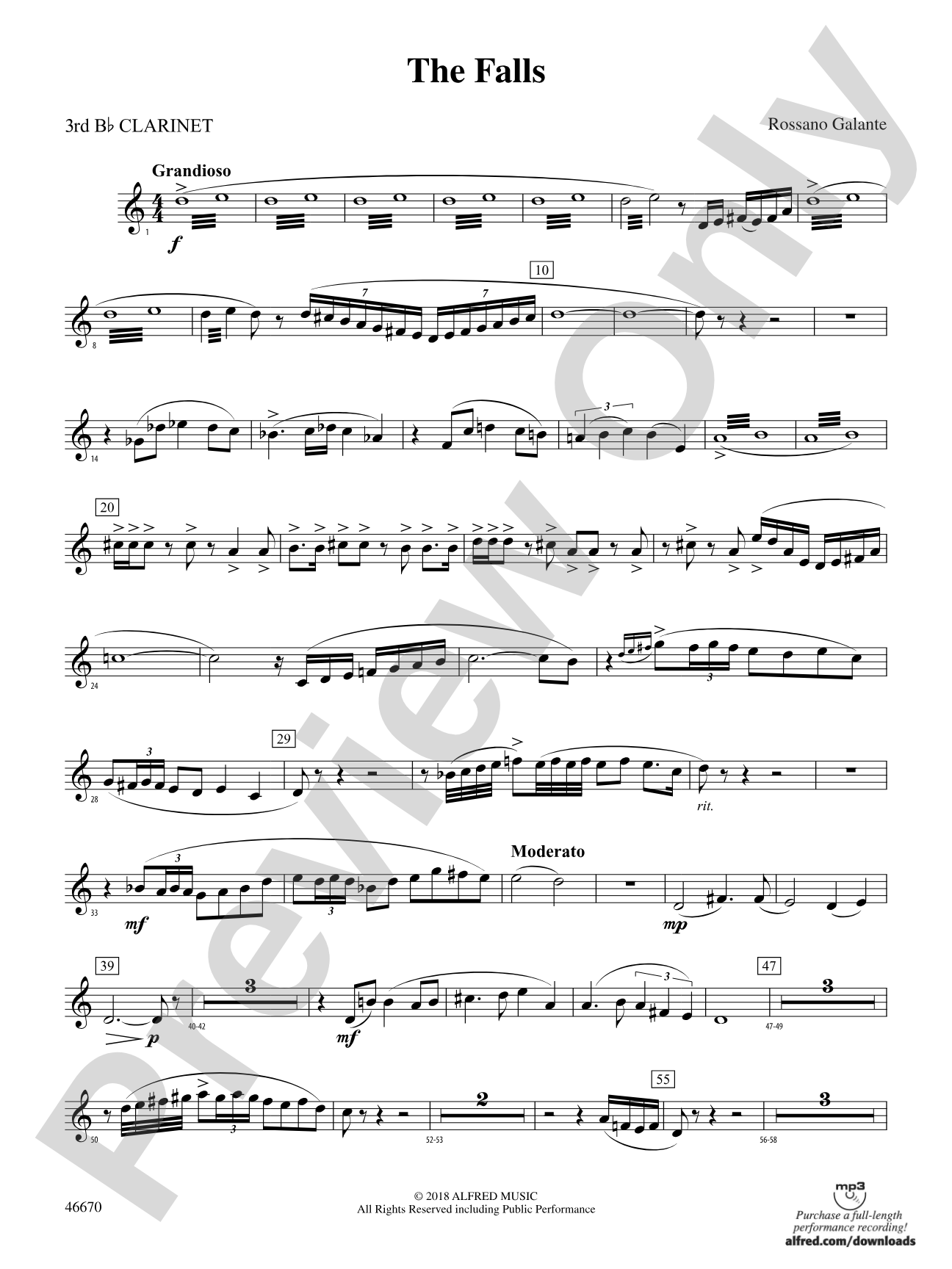 The Falls: 3rd B-flat Clarinet
