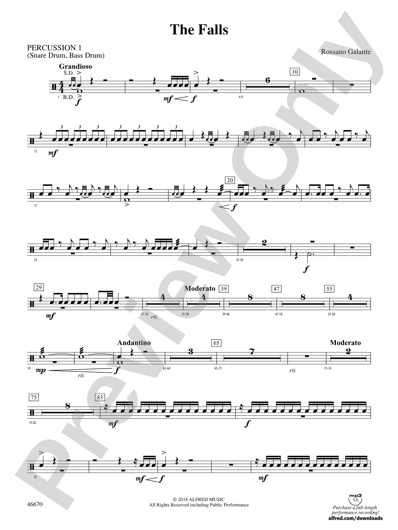 The Falls: 1st Percussion