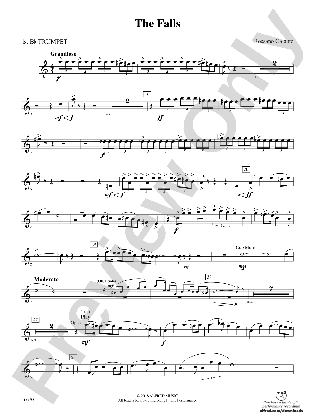 The Falls: 1st B-flat Trumpet