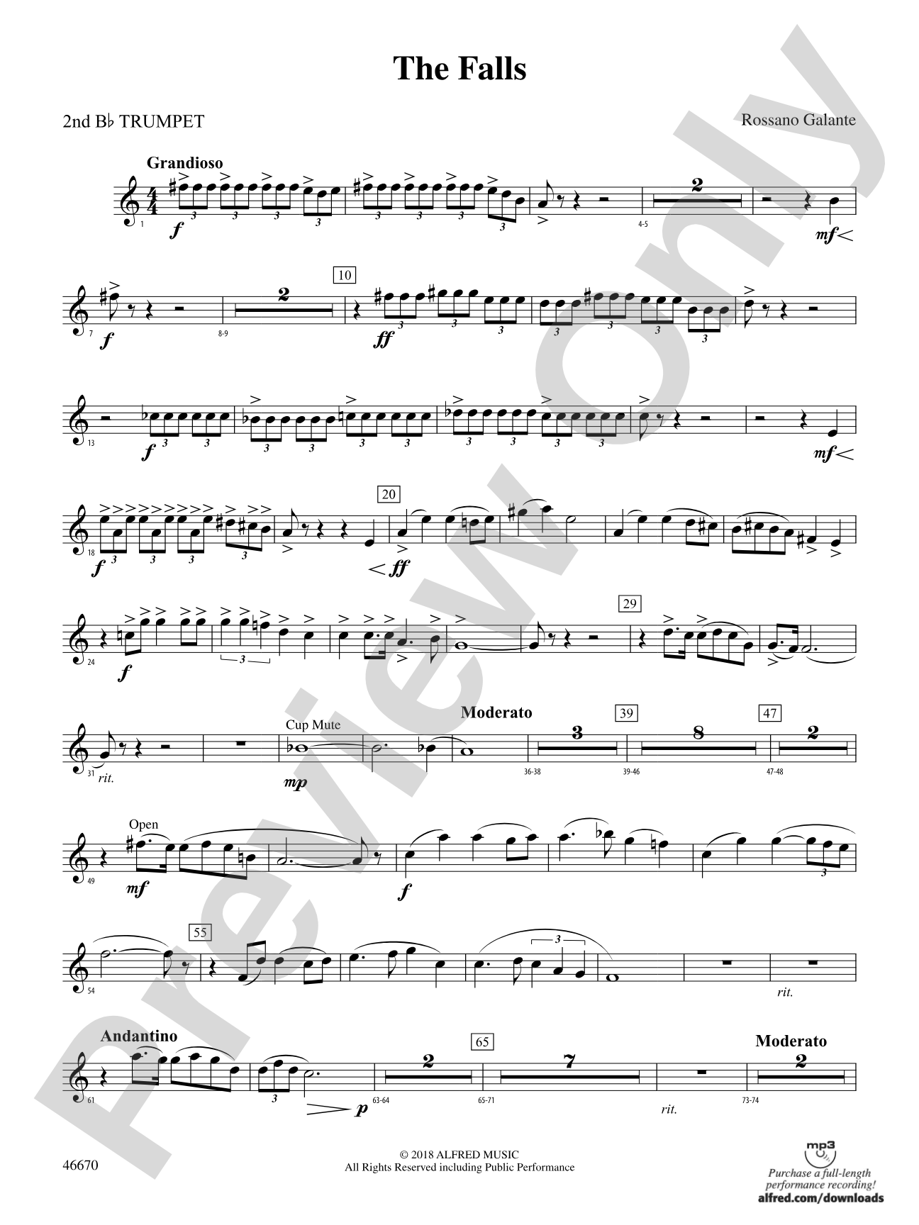 The Falls: 2nd B-flat Trumpet