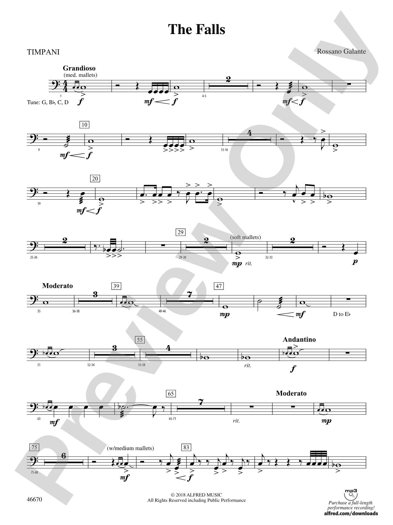 The Falls: Timpani