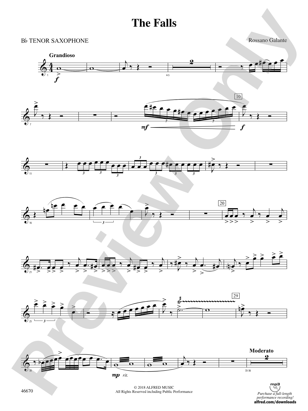 The Falls: B-flat Tenor Saxophone