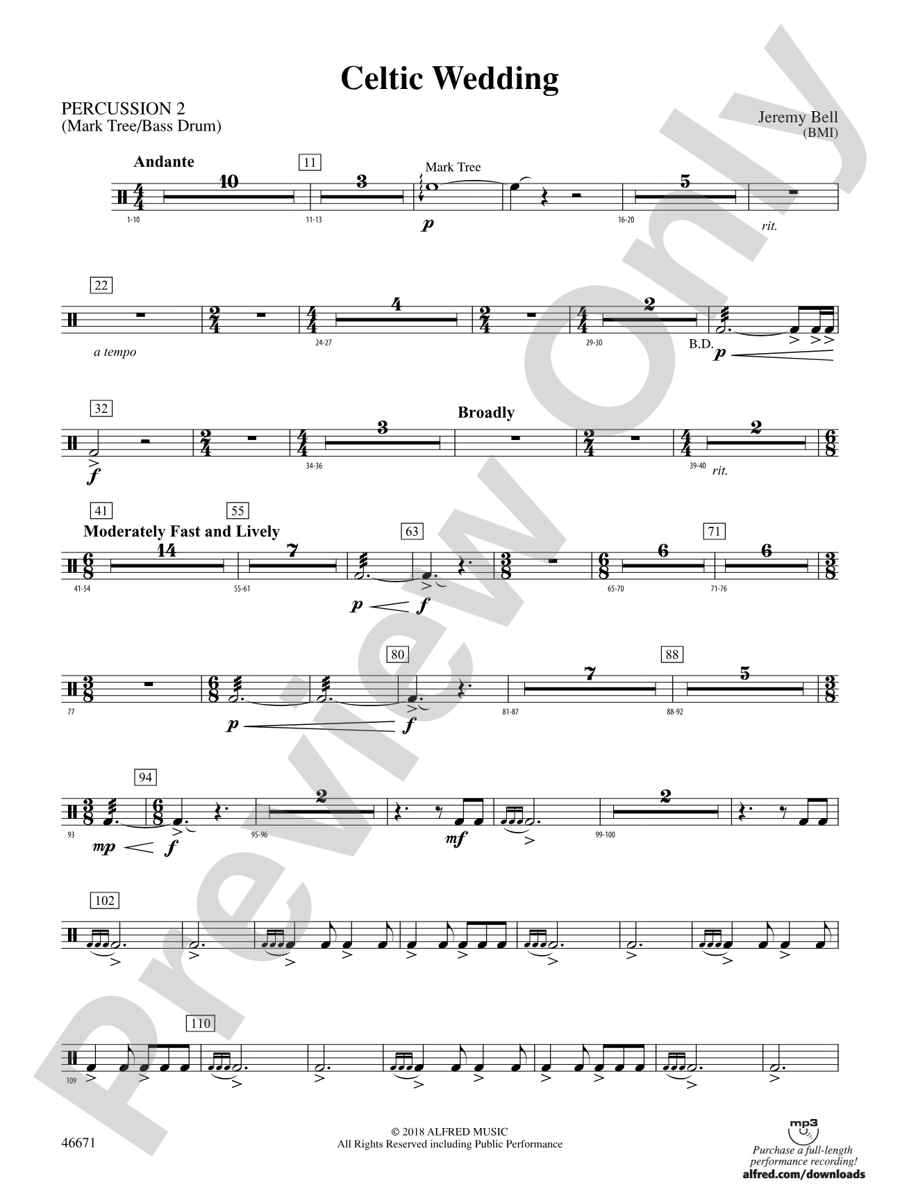 Celtic Wedding: 2nd Percussion