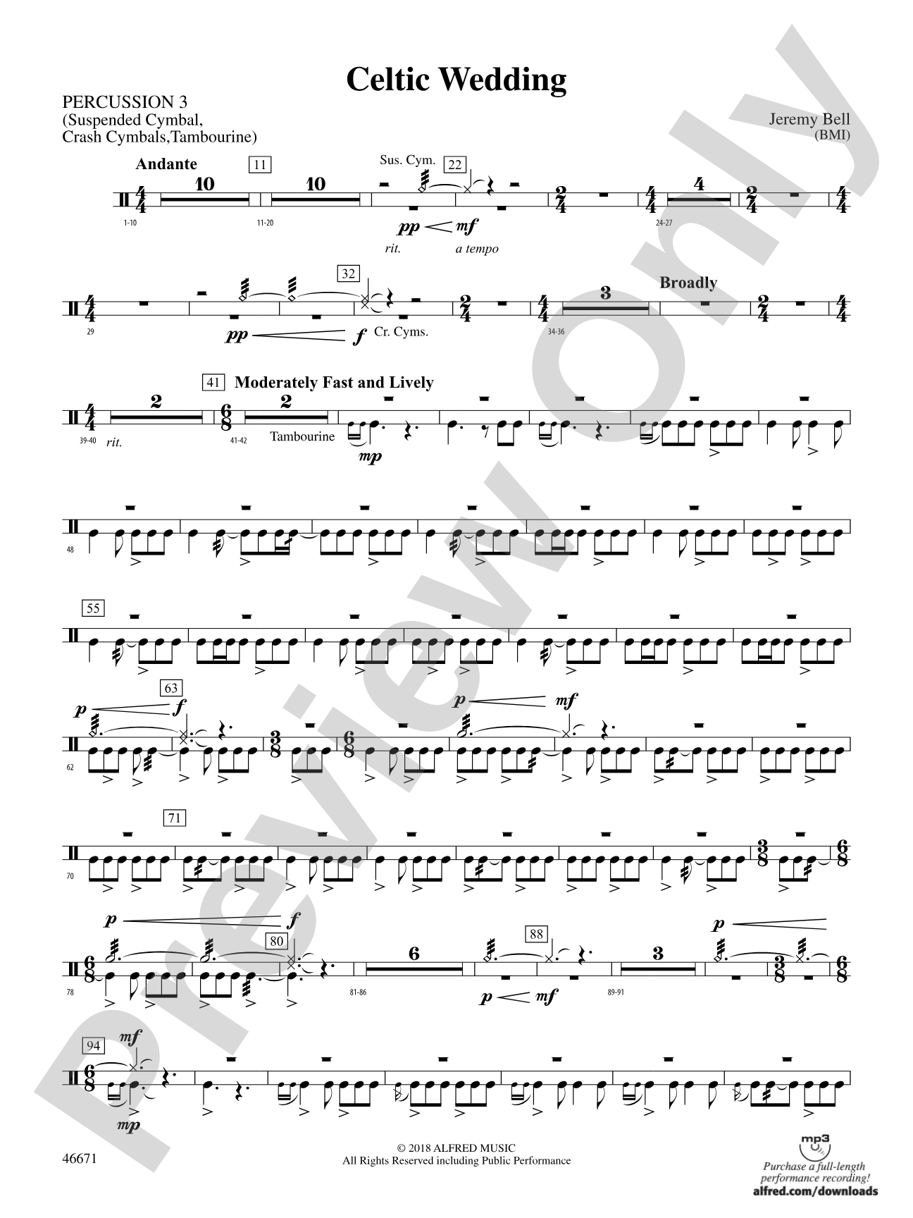 Celtic Wedding: 3rd Percussion