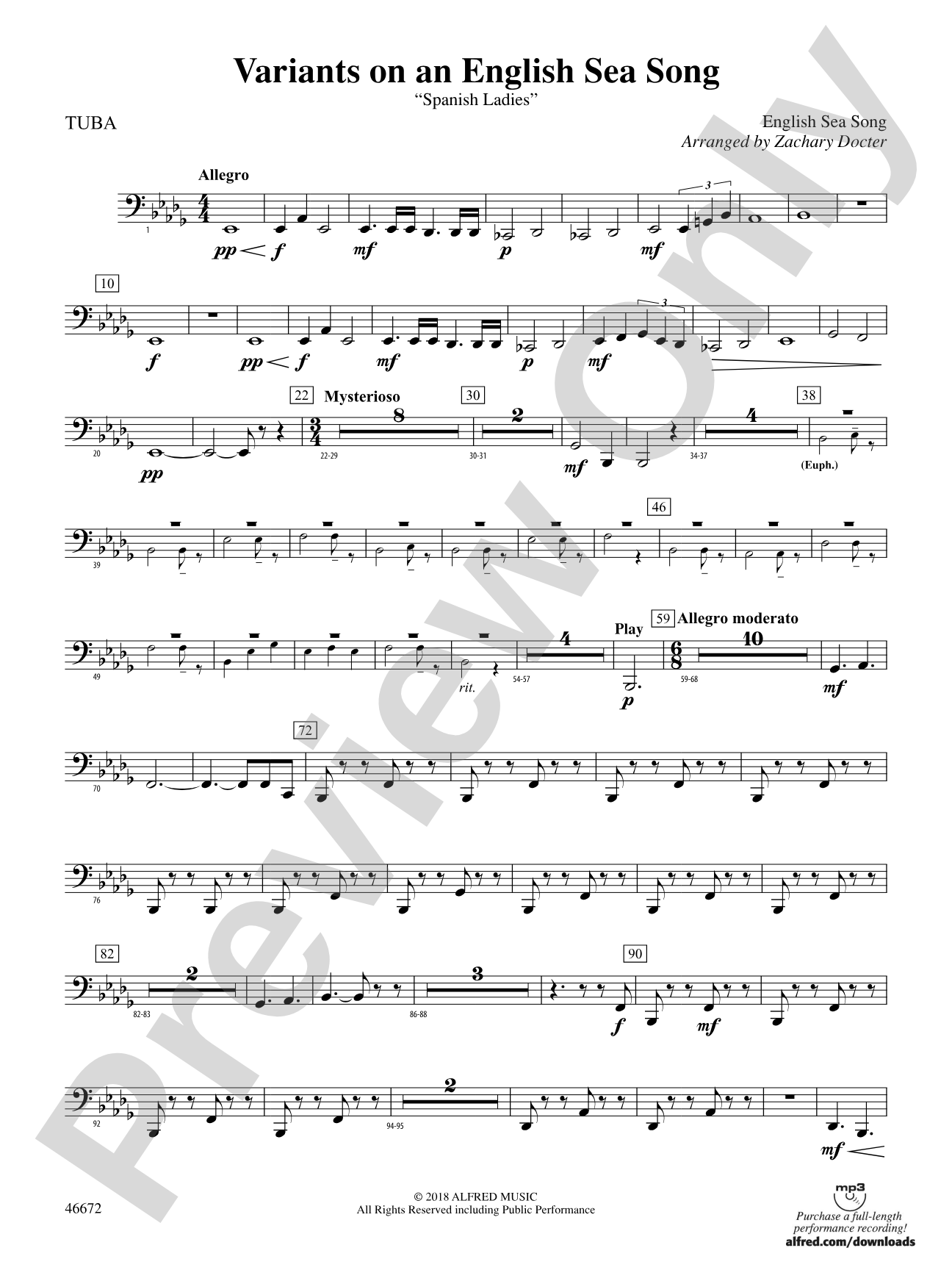 Variants on an English Sea Song: Tuba