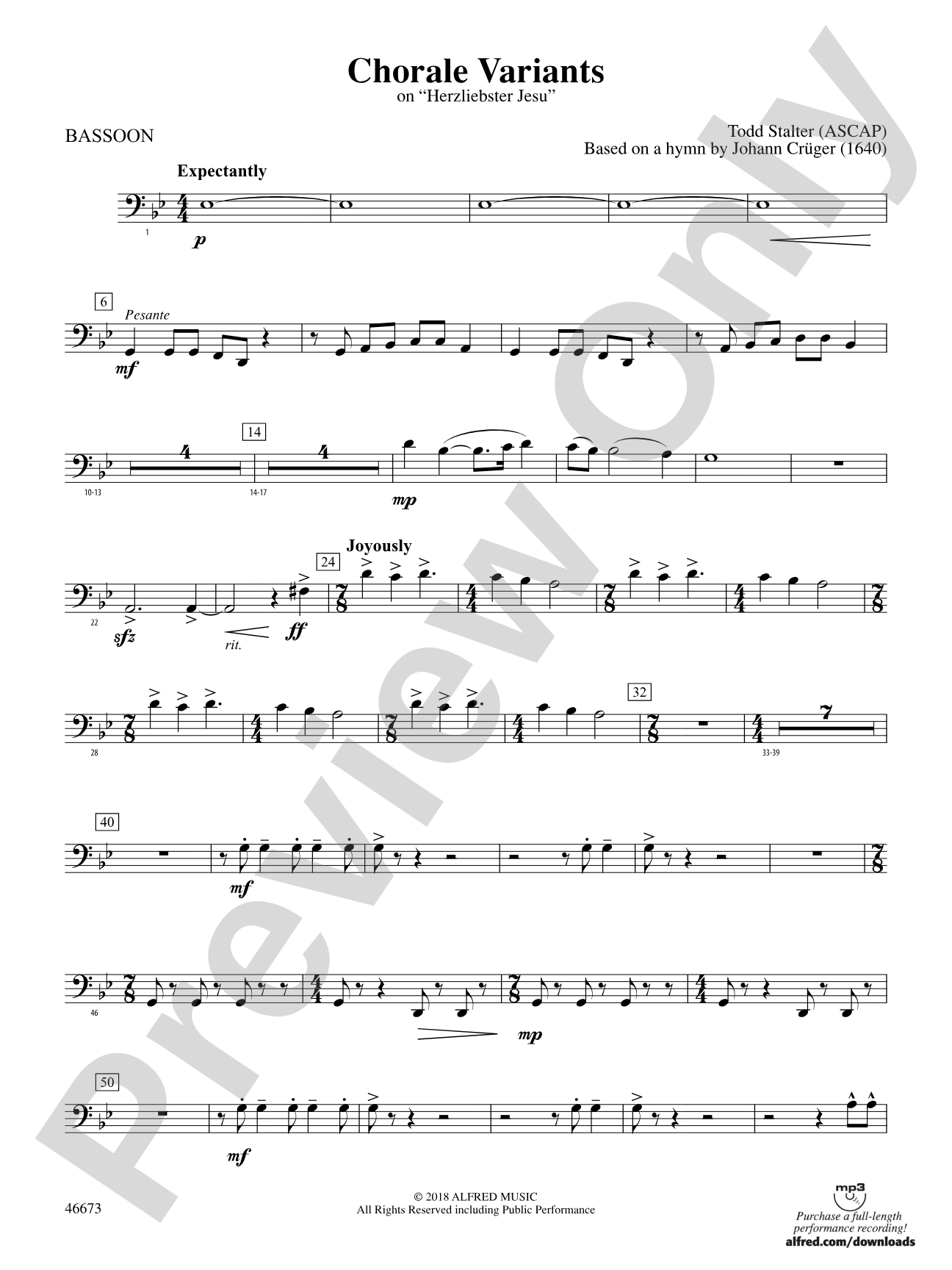 Chorale Variants: Bassoon