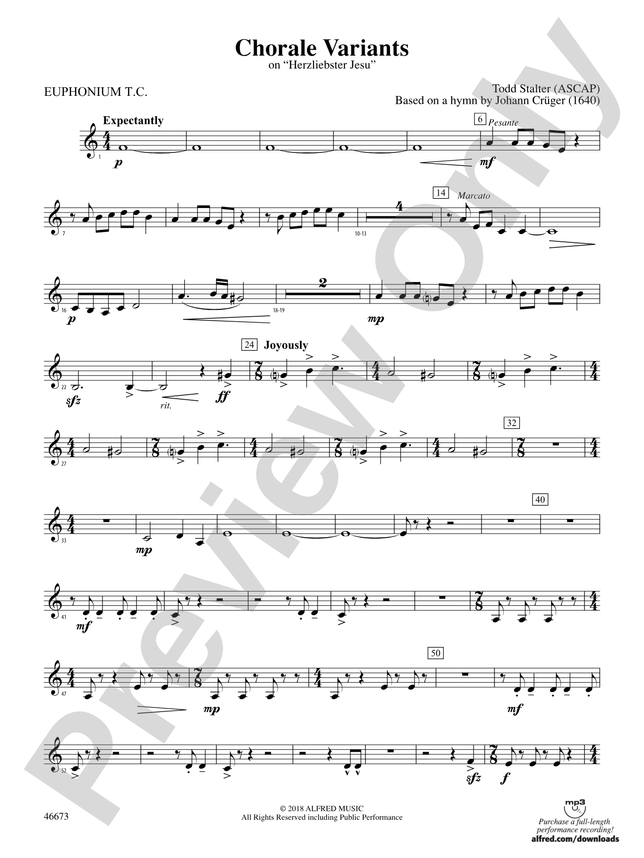 Chorale Variants: Baritone T.C.