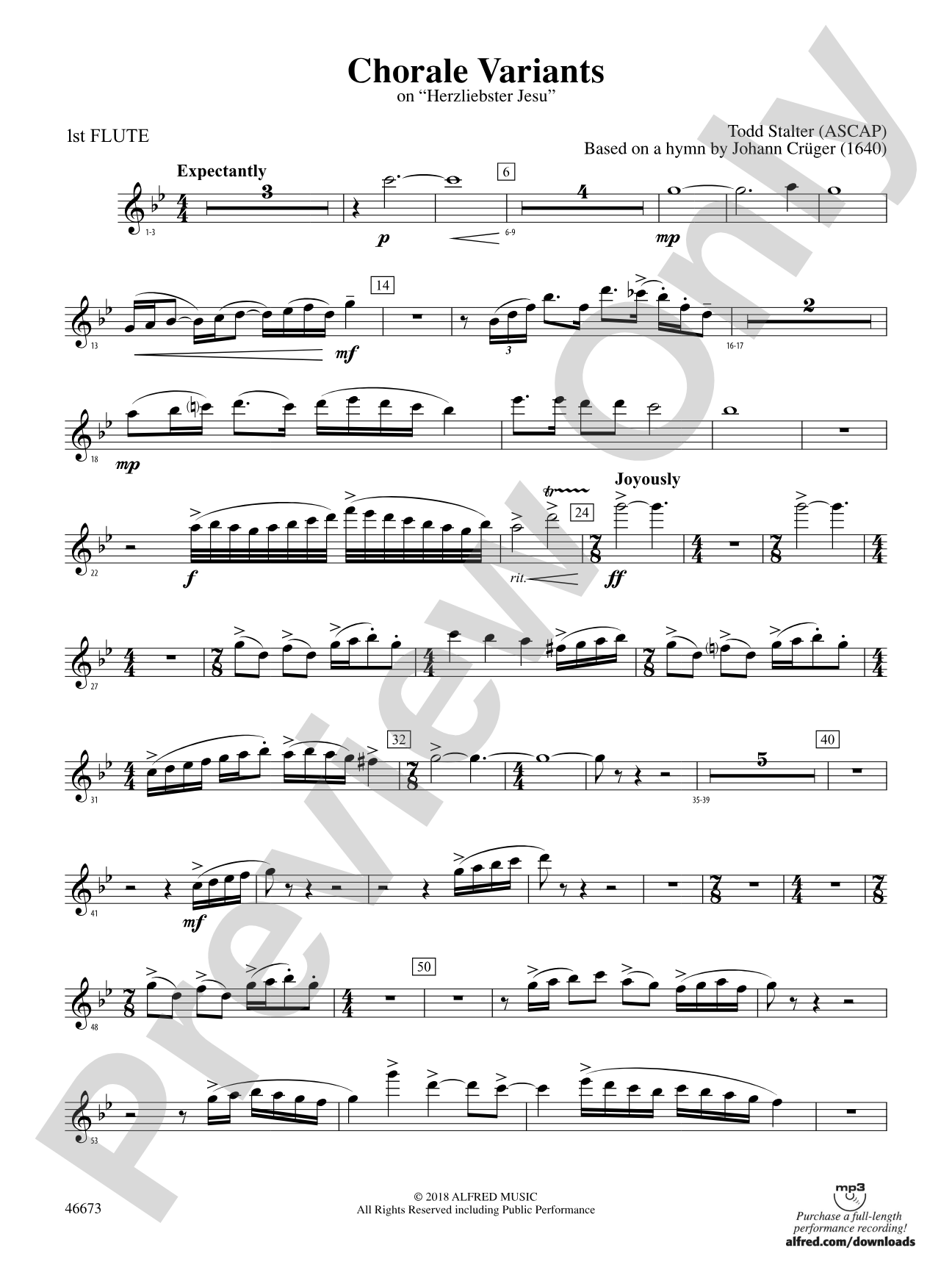 Chorale Variants: Flute