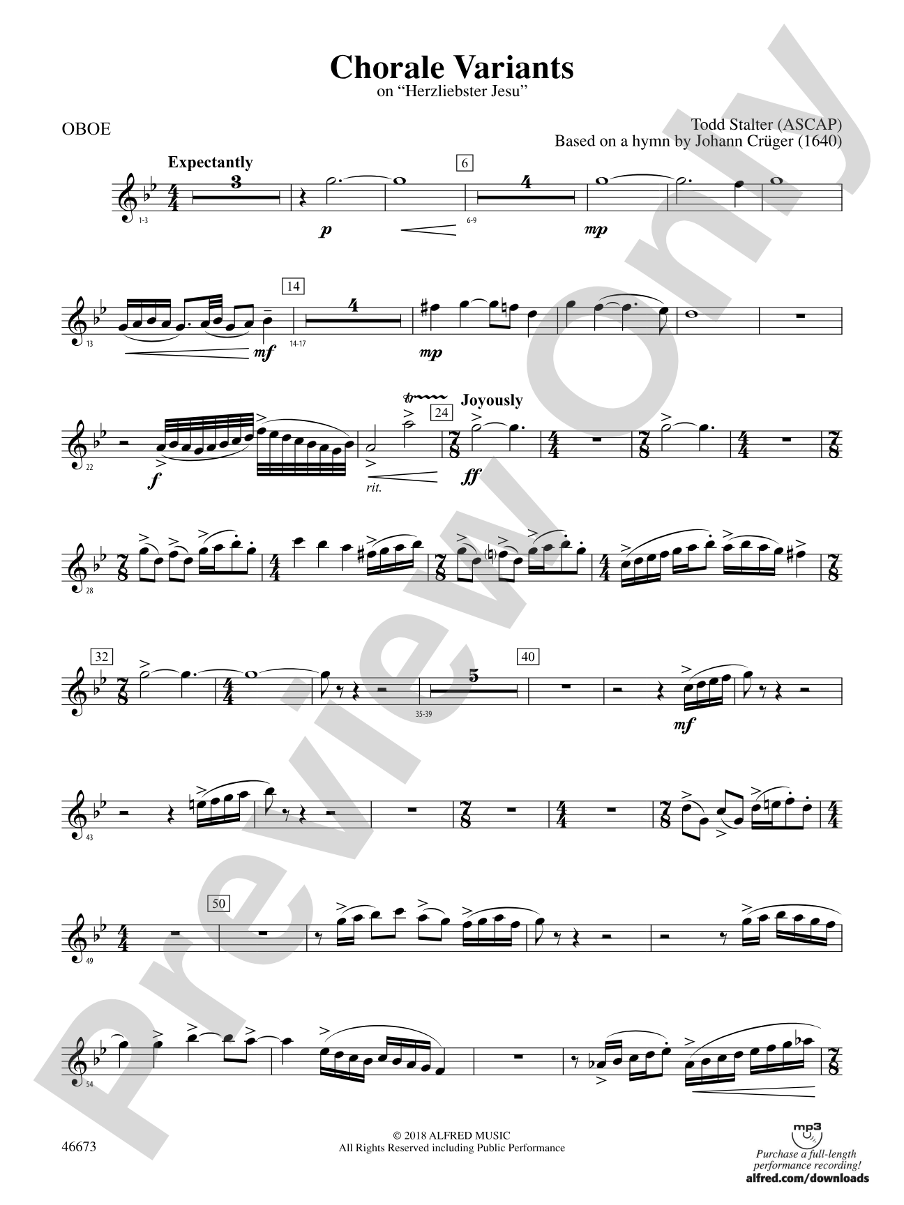 Chorale Variants: Oboe